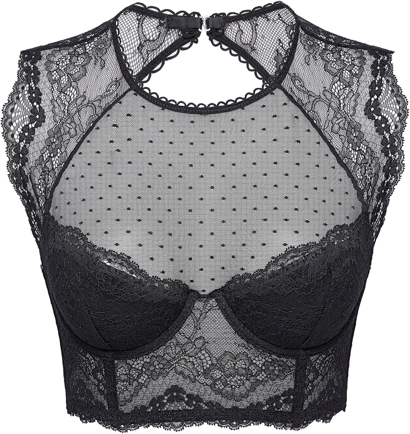 DOBREVA Women's Lace Corset Top for a Sexy Look Anytime