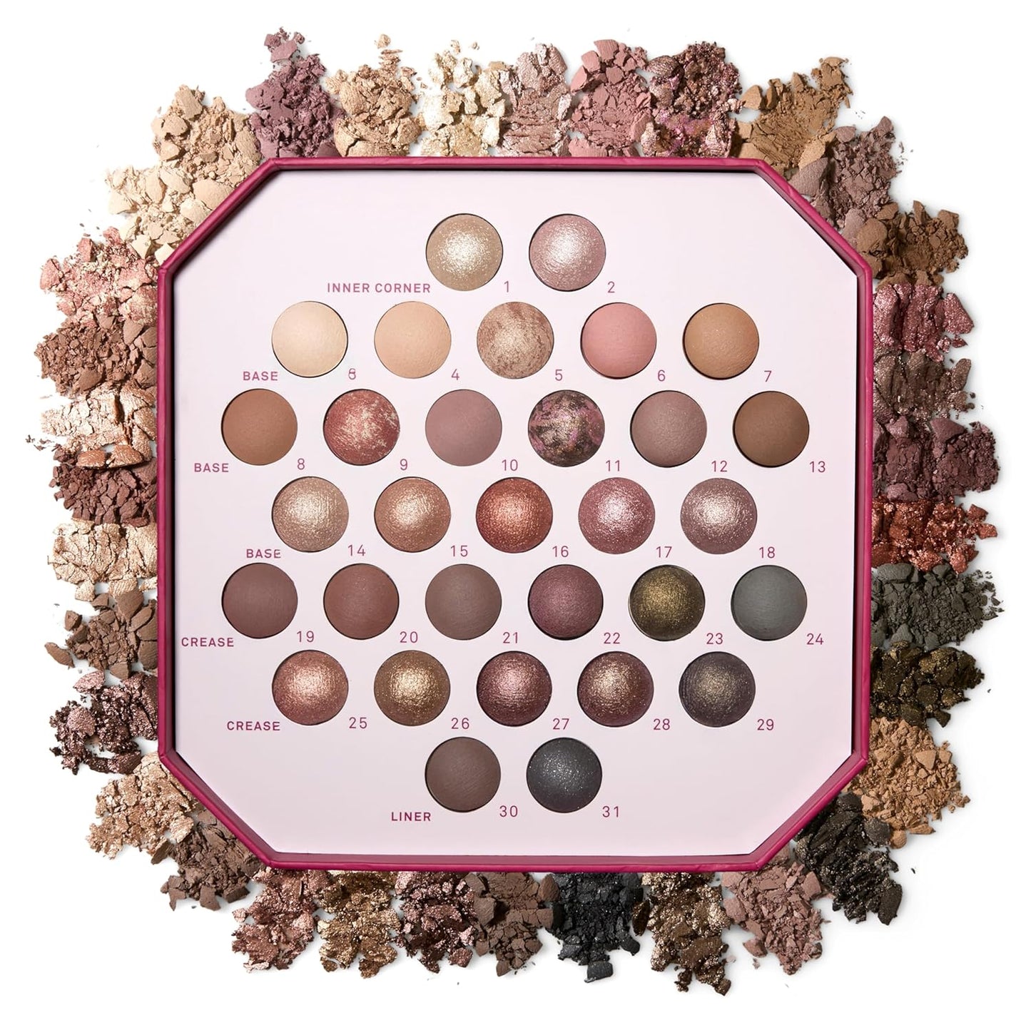 Ultimate Palette Minimalism Maximized with 31 Baked Eyeshadows