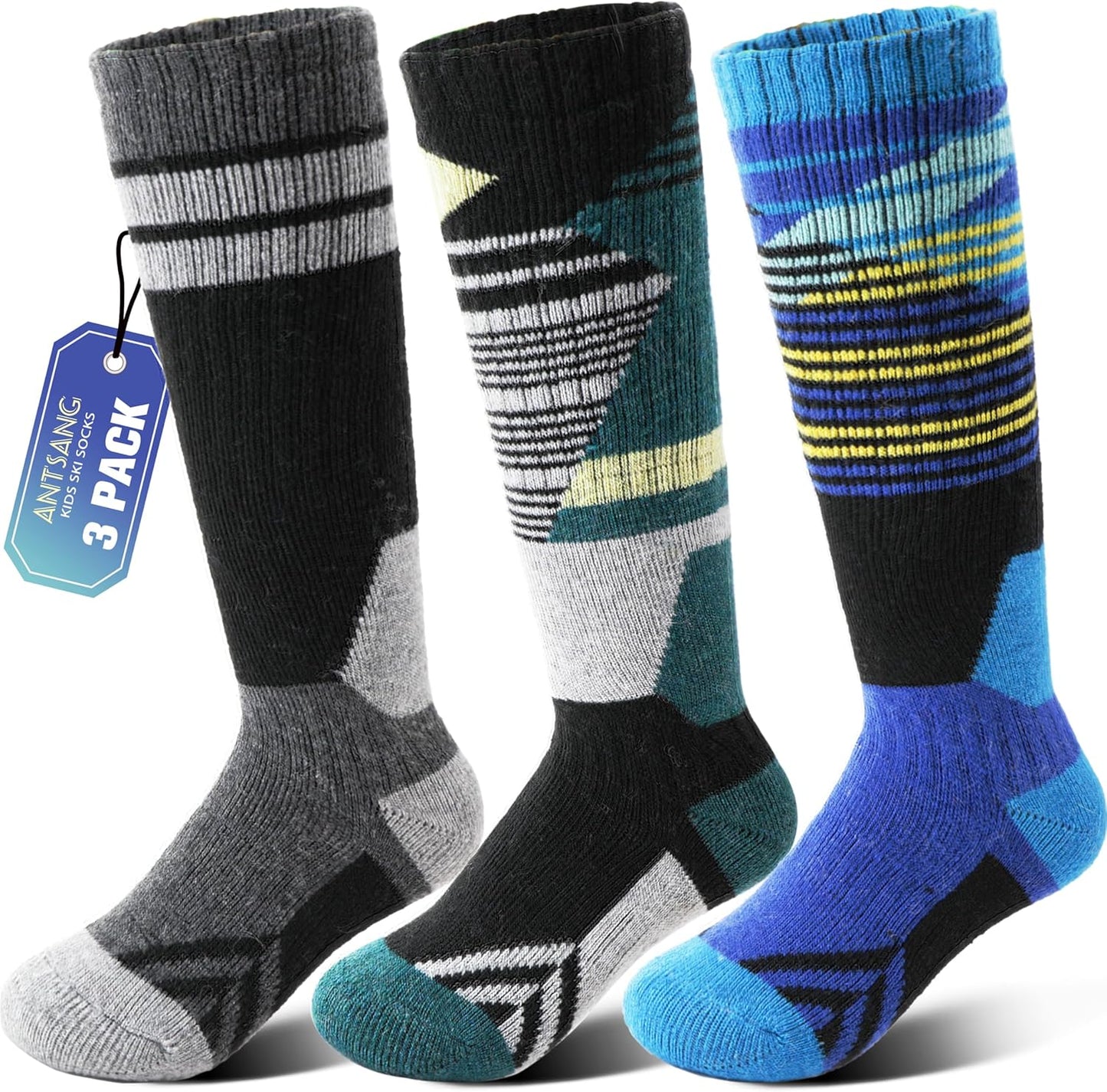 Cozy Kids Merino Ski Socks - Warmth & Cushioning!