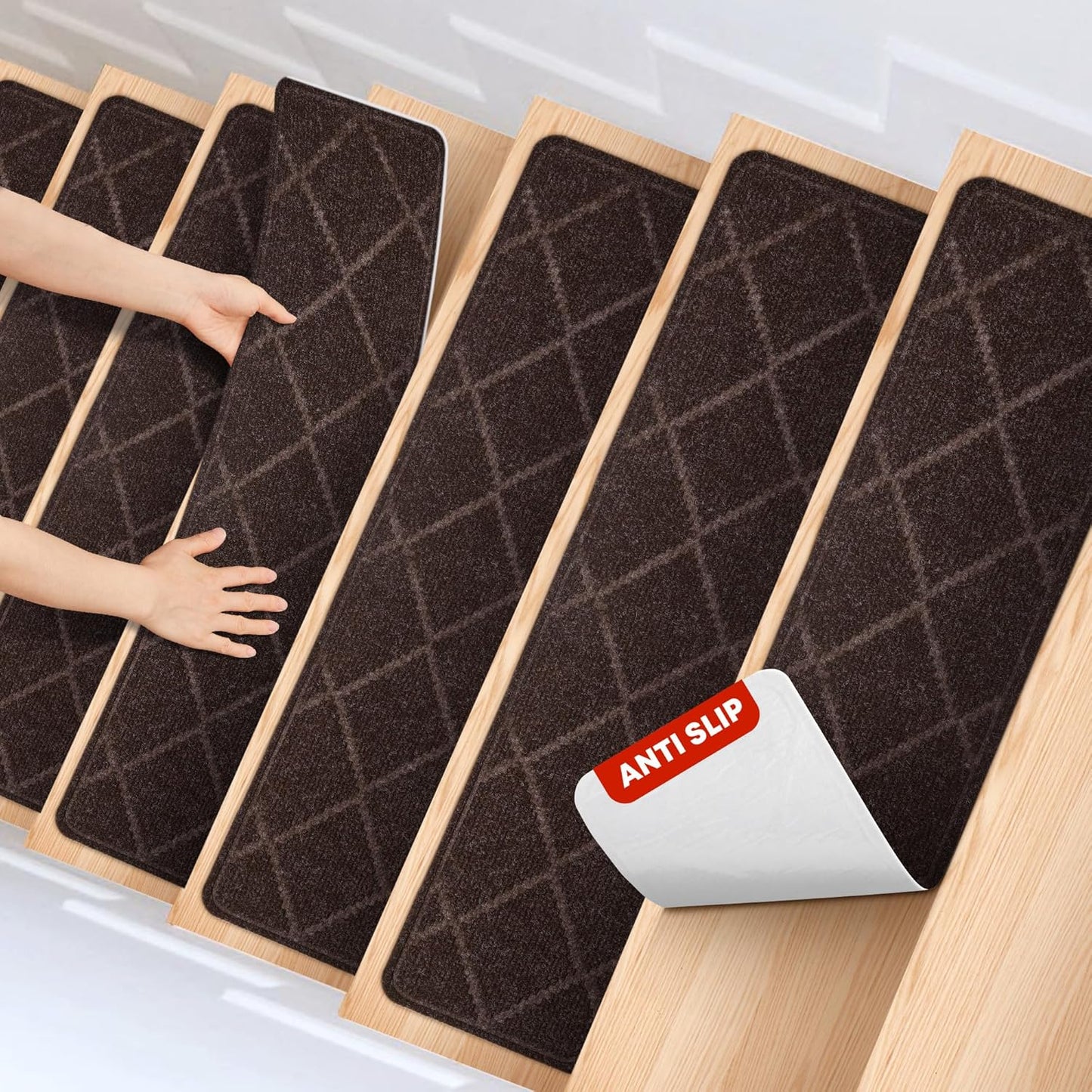 MBIGM Non-Slip Carpet Stair Treads for Safety and Comfort