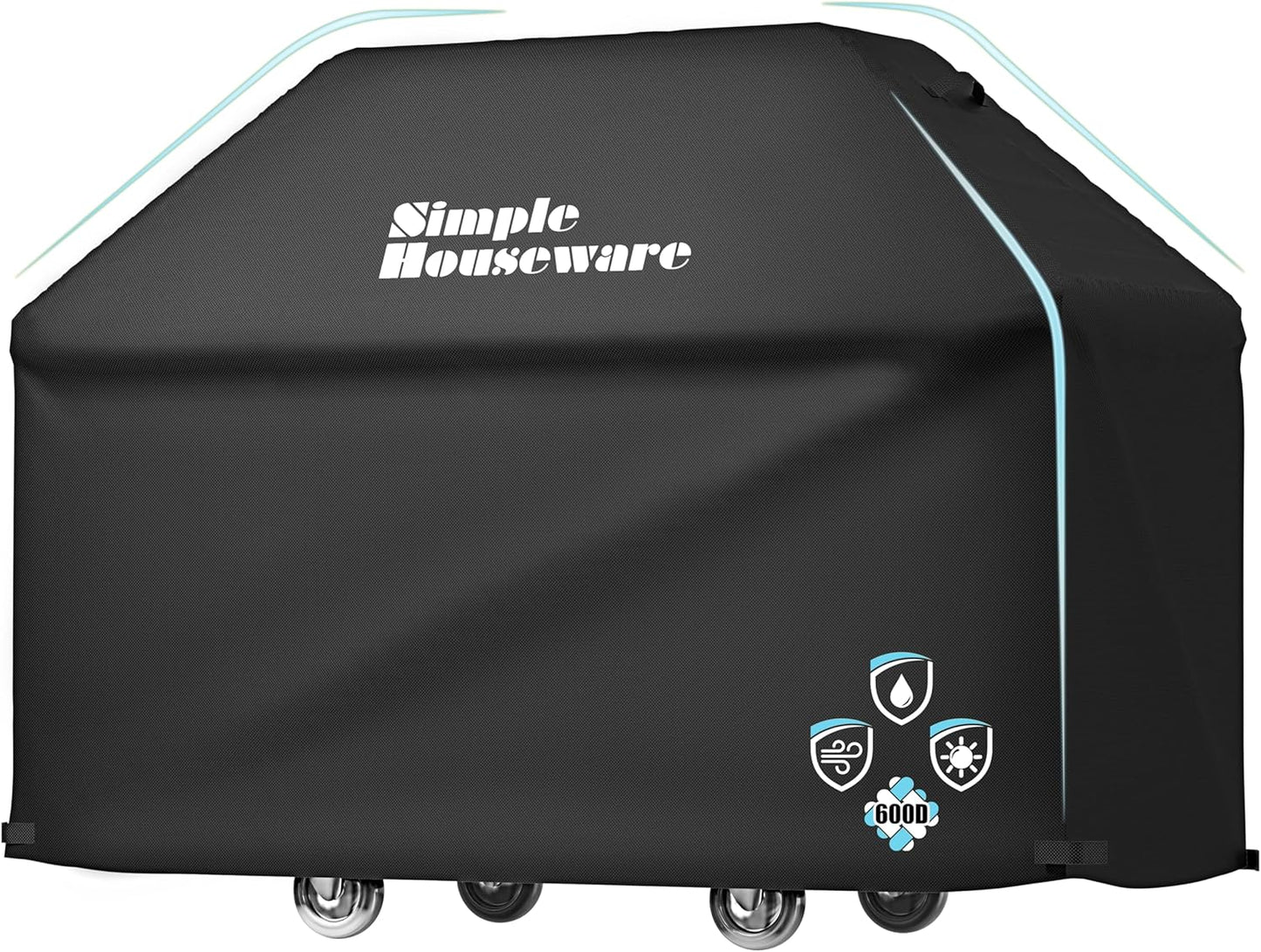 72 in Heavy-Duty BBQ Gas Grill Cover for All-Weather Protection