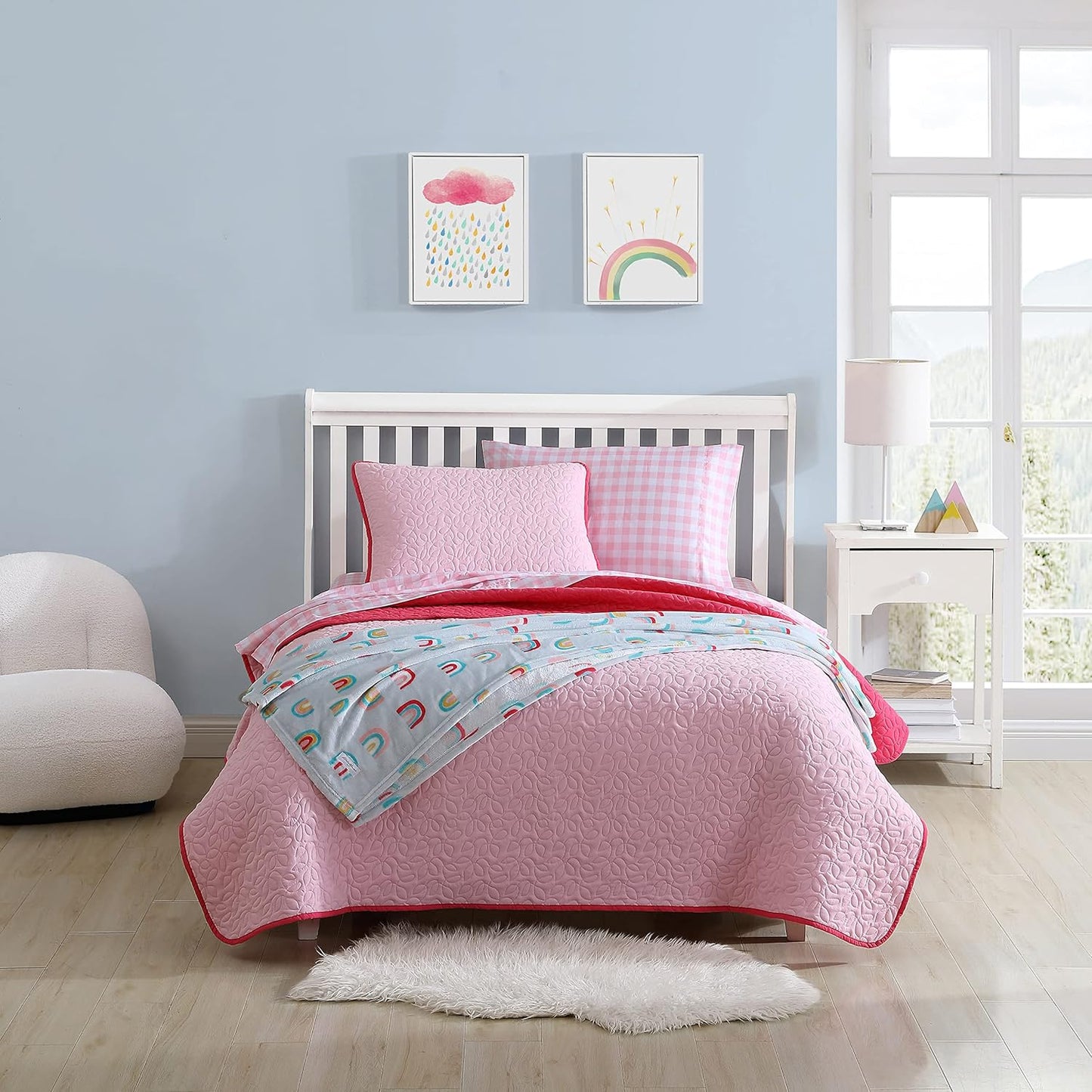 Eddie Bauer Twin Quilt Set for Kids - Reversible Bedding Set