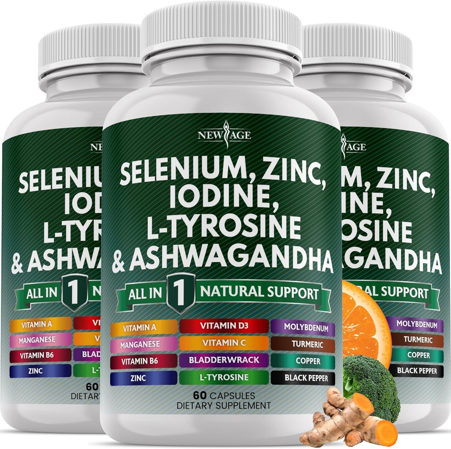 Thyroid Support Supplement with Selenium, Zinc, Iodine and More