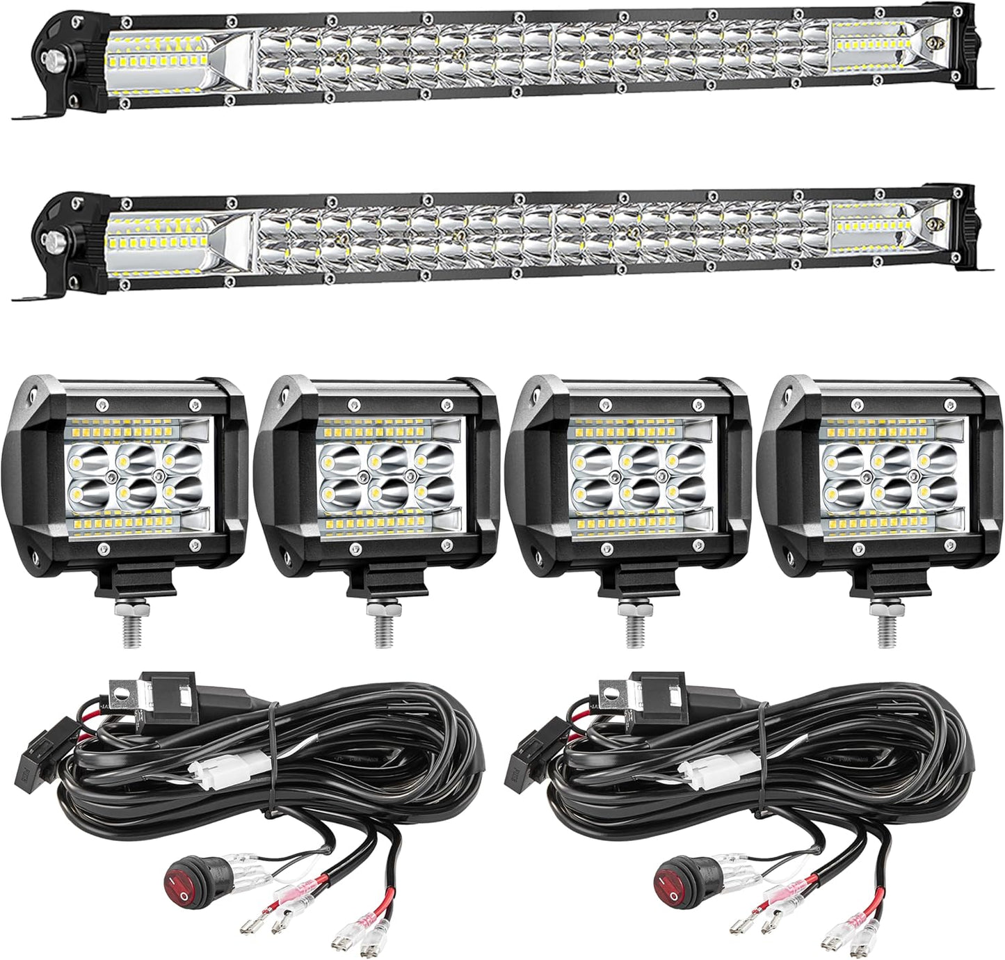 LED Light Bar Kits for Off Road Driving and Work Lighting