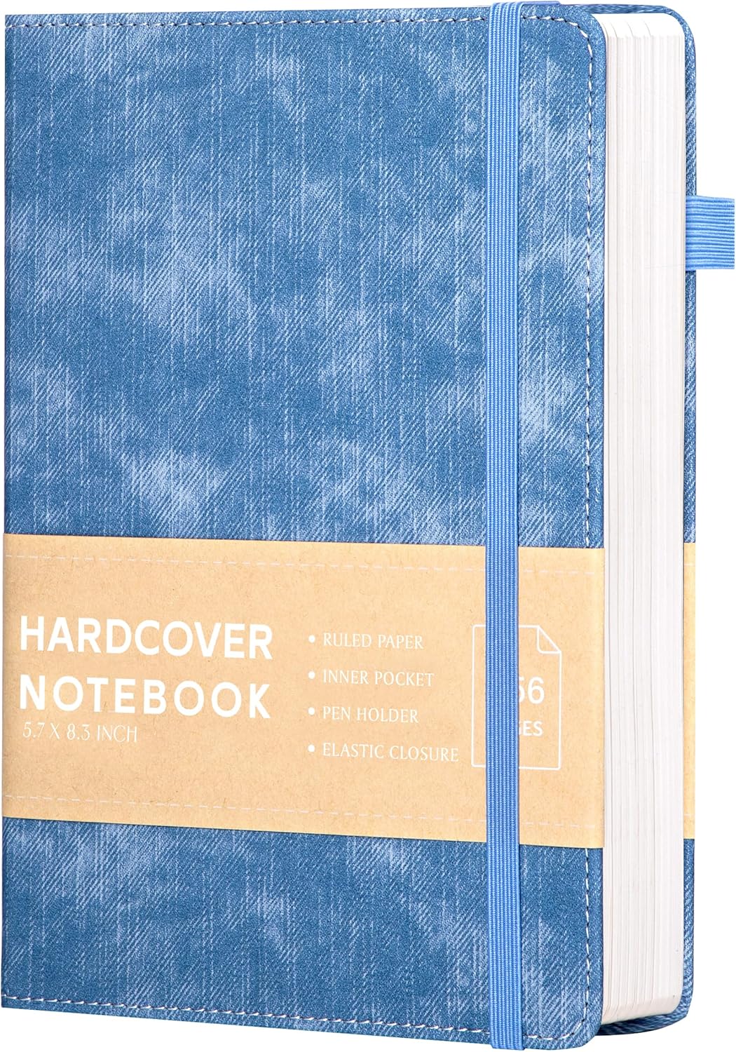 CAGIE Leather Journal, 256 Pages - Smooth Writing Companion
