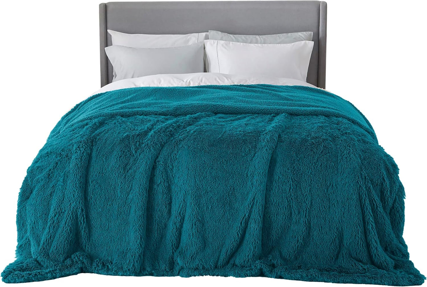 Bedsure GentleSoft Fluffy Turquoise Teal King Size Blanket Review