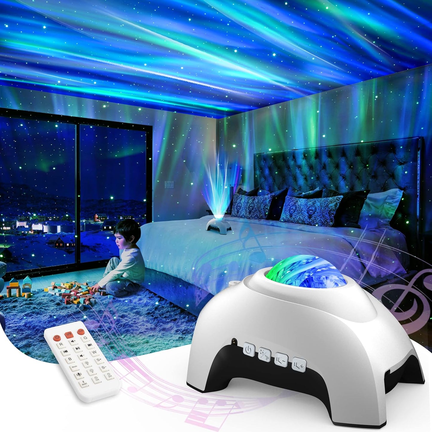 AIRIVO Galaxy Projector: Northern Lights Magic