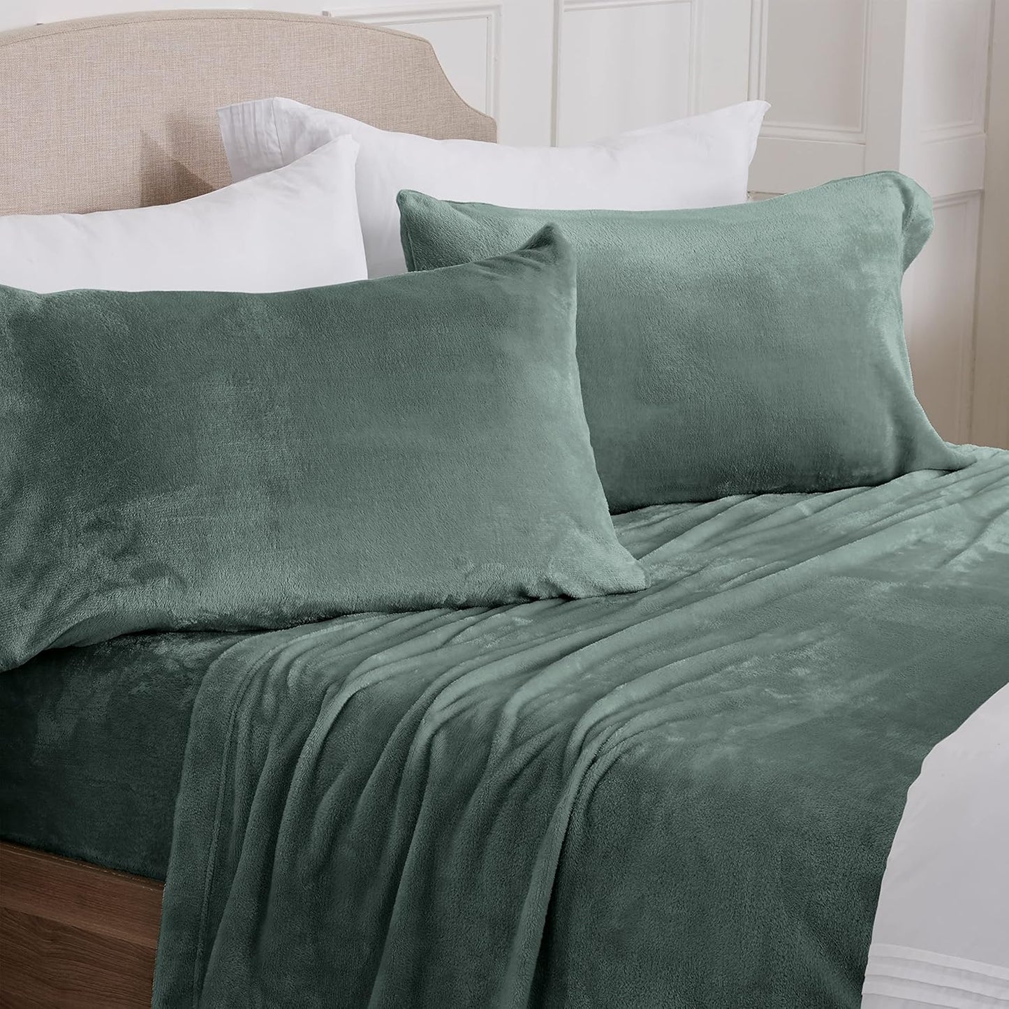 Ultra Soft Micro Fleece Sheets Set with Extra Deep Pockets