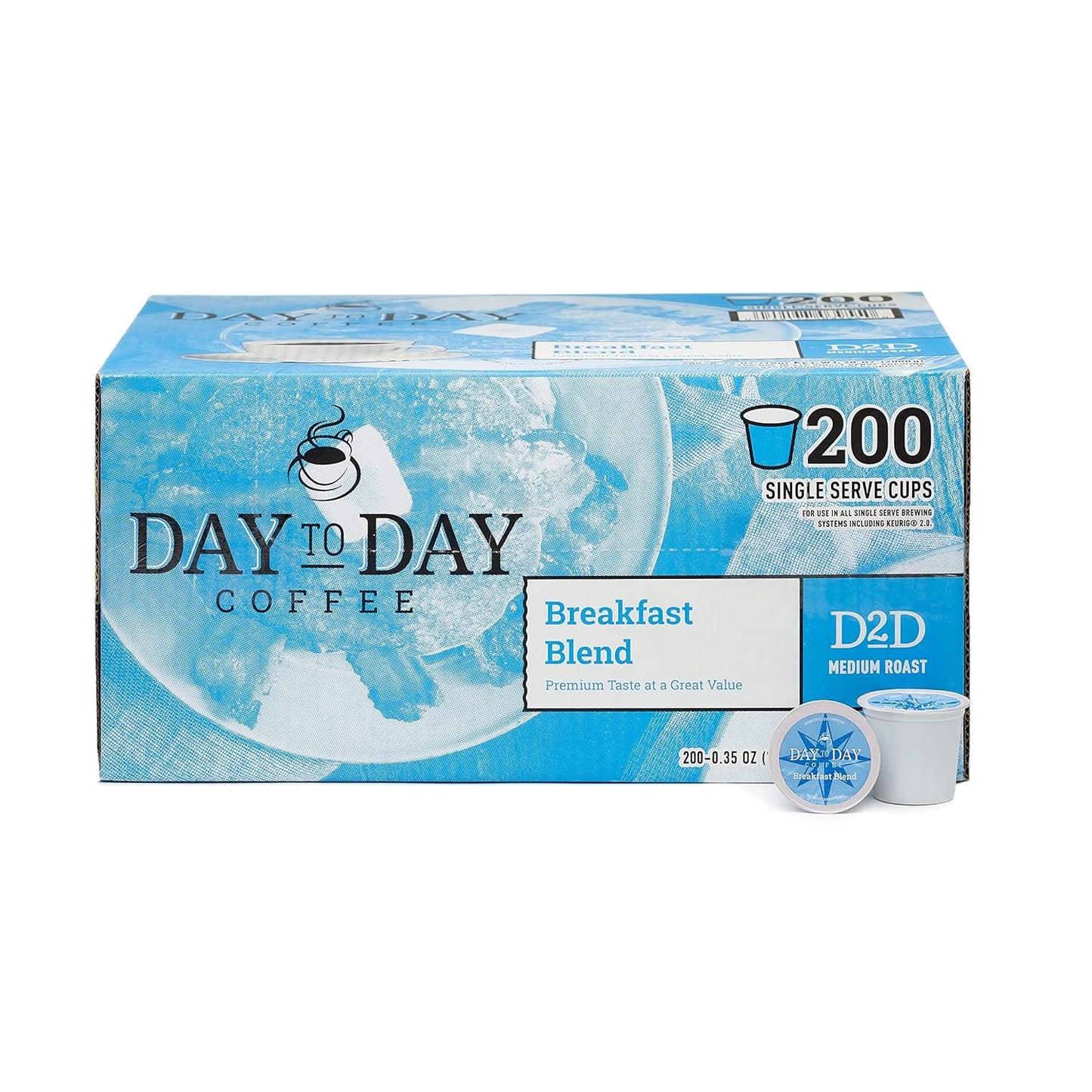 200-Count Breakfast Blend Coffee Pods - Keurig Brewer