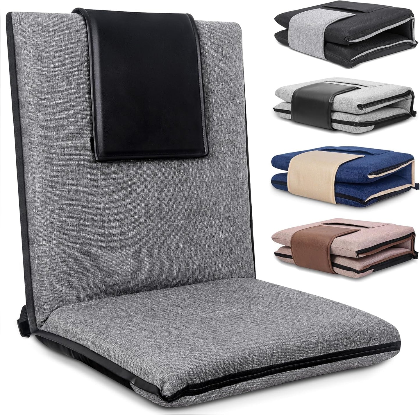 Adjustable Floor Chair with Back Support for Adults & Kids