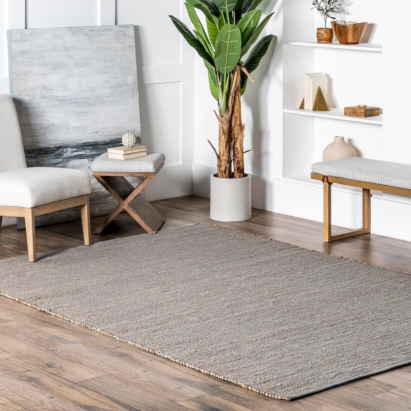 nuLOOM 6x9 Elfriede Jute & Cotton Hand Woven Area Rug Review