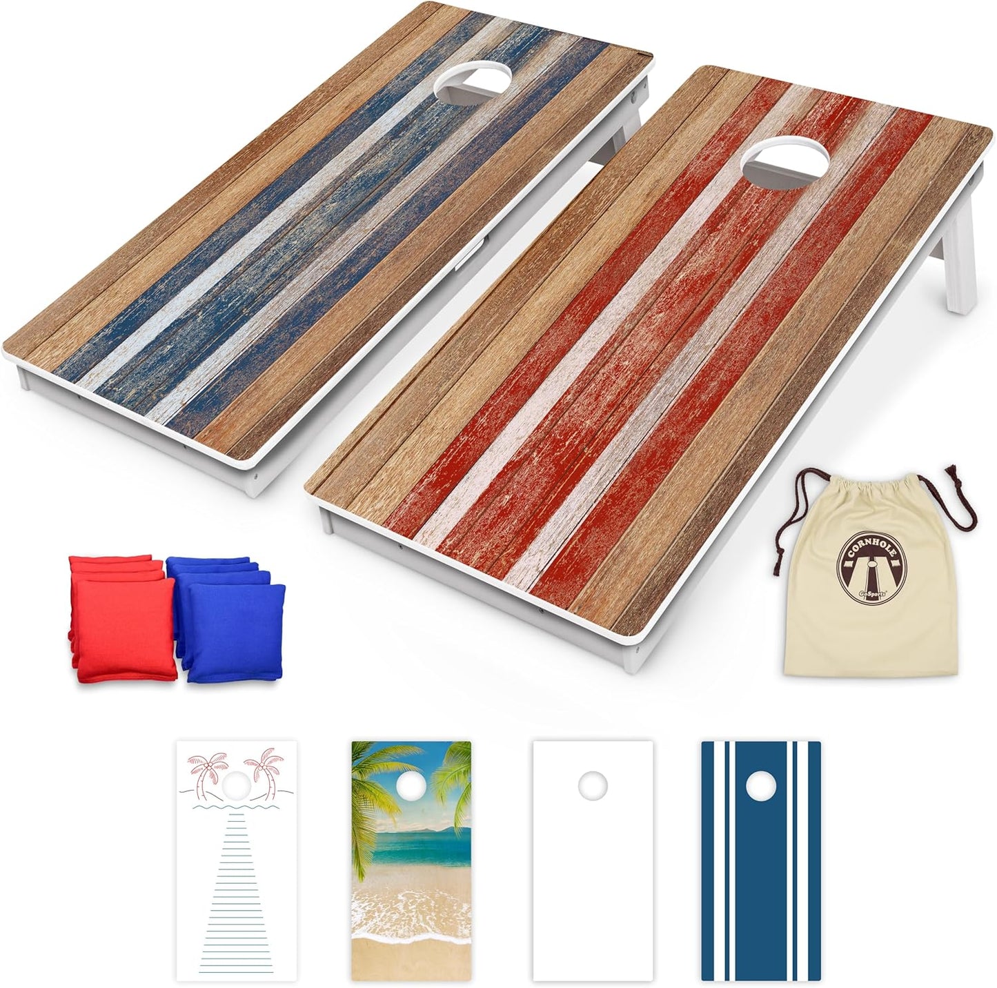 GoSports 4 x 2 ft Resort Collection All Weather Cornhole Boards