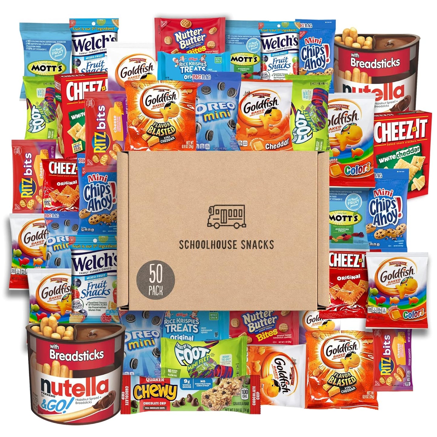 Schoolhouse Snacks Variety Snack Box for Kids and Adults