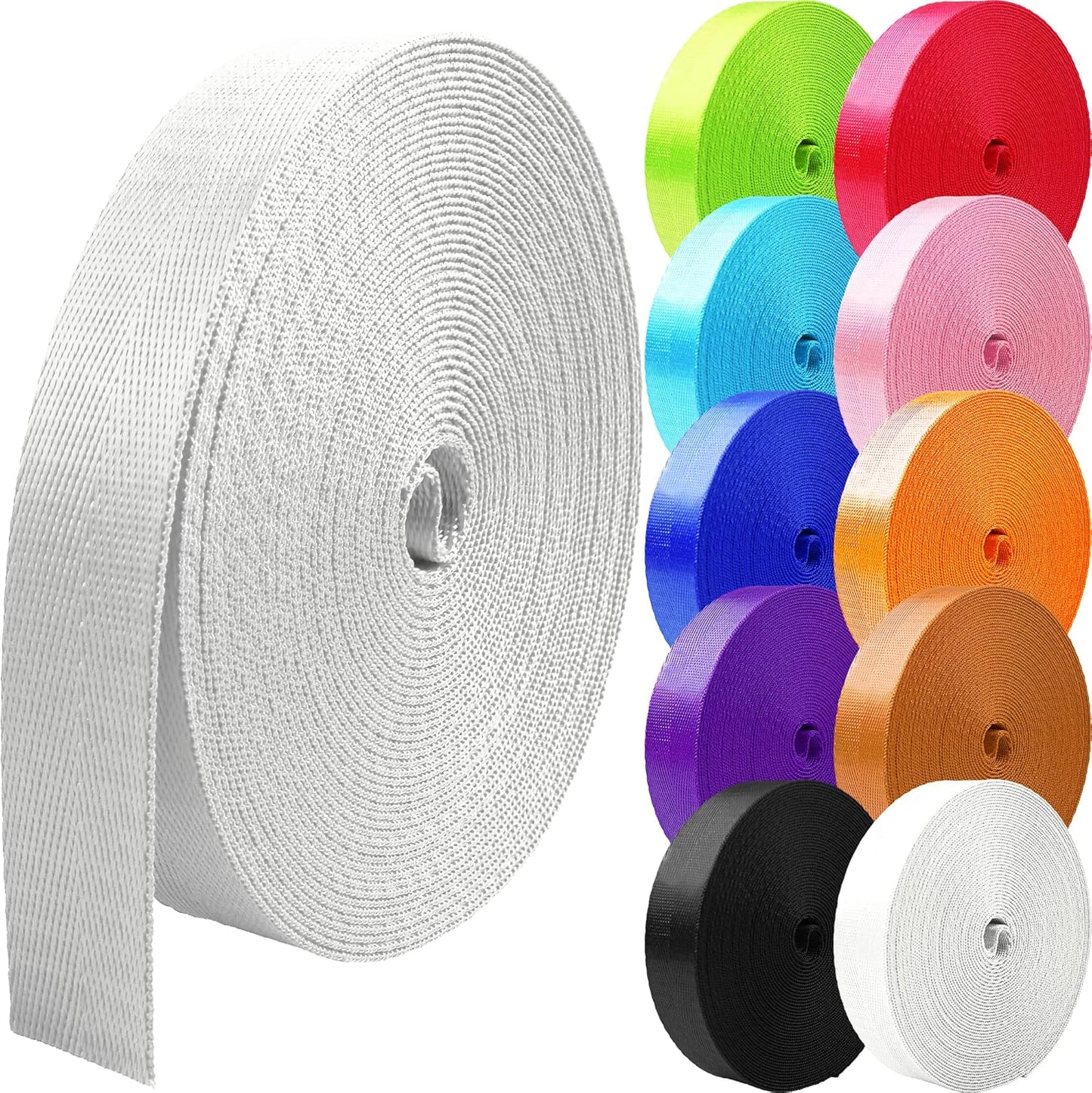 Nylon Webbing Straps for Backpack and DIY Projects - 50 Yards