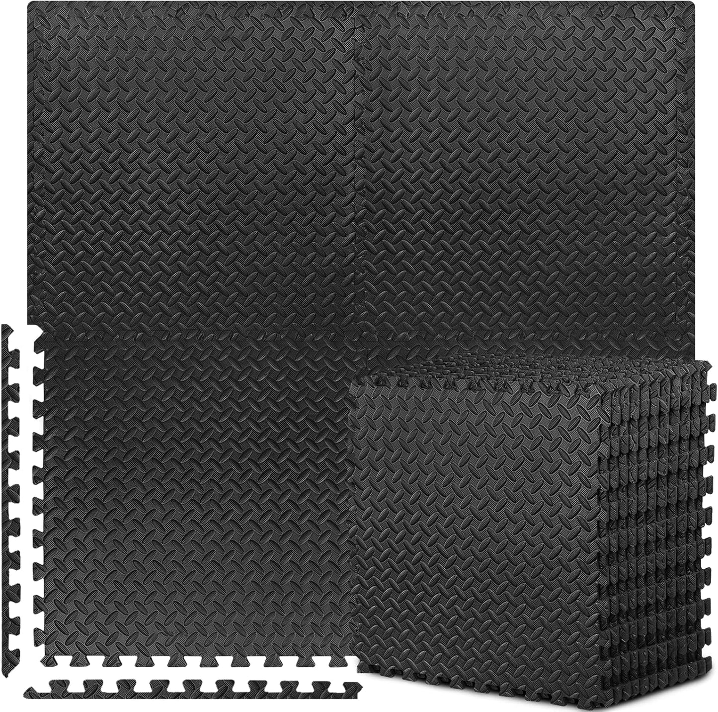 BEAUTYOVO Puzzle Exercise Mat - Interlocking Foam Gym Mats