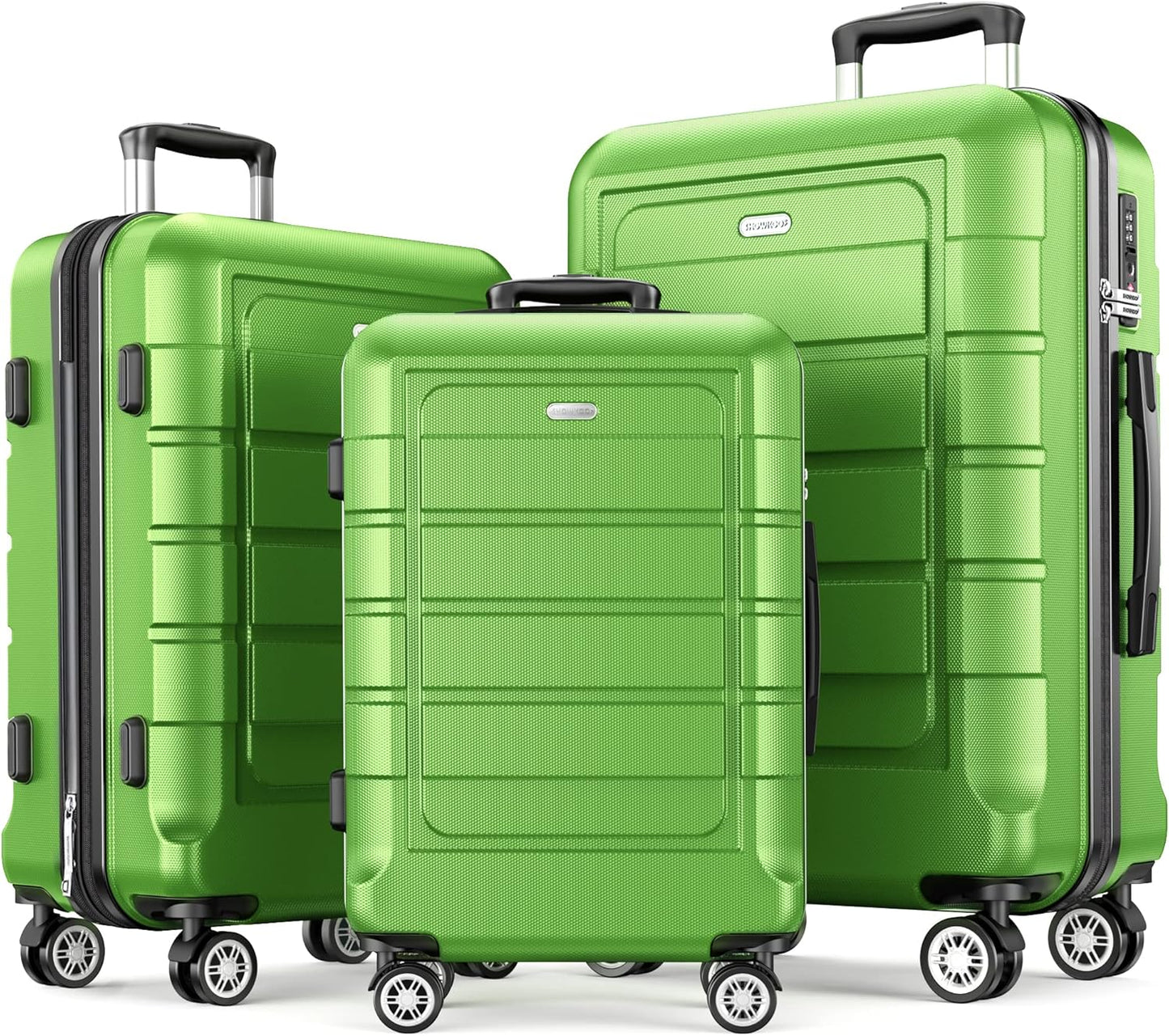 Durable Expandable Luggage Sets with TSA Lock and Double Wheels