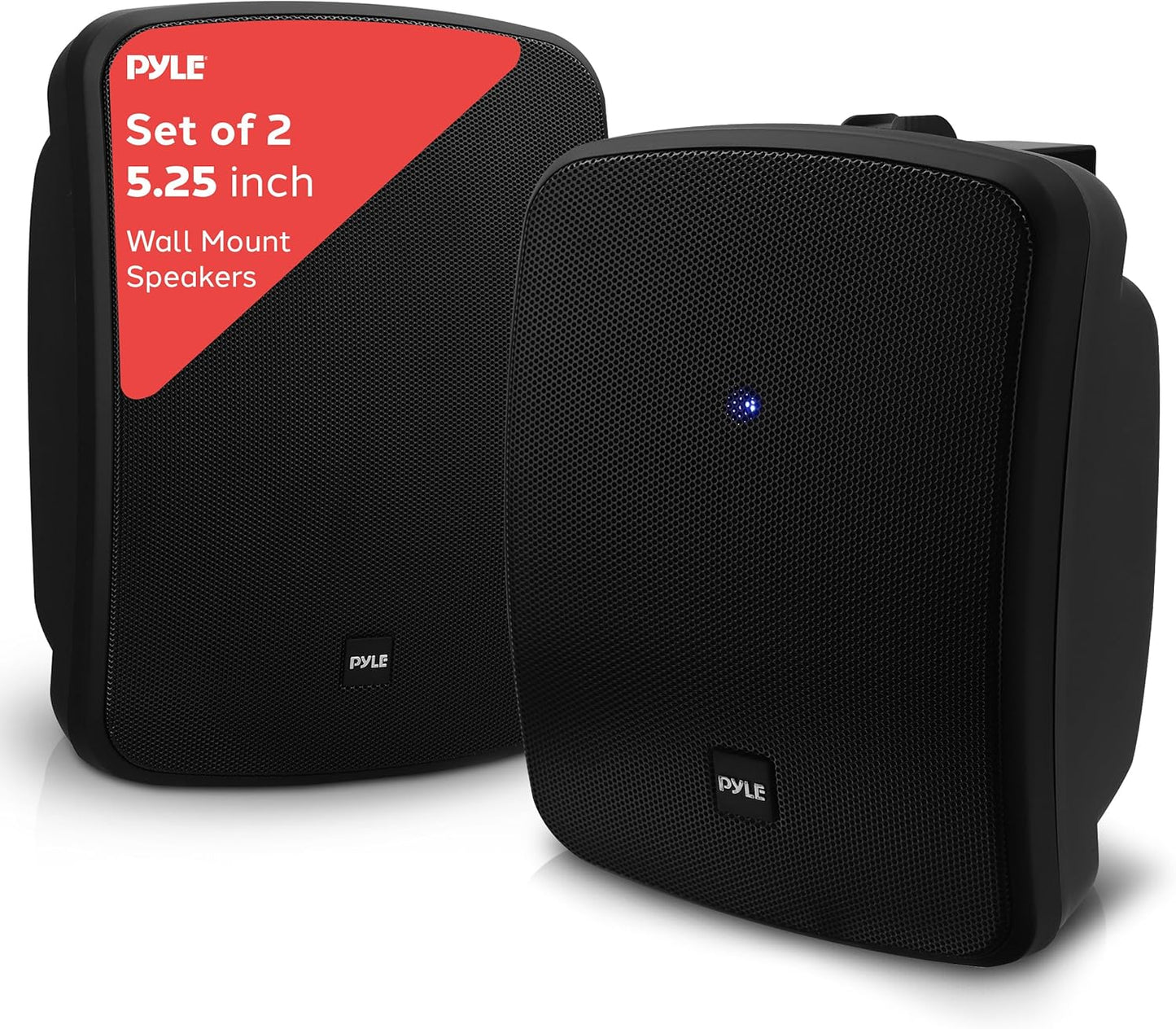 Pyle 5.25 Outdoor Bluetooth Speakers - Waterproof & Mountable (2 Pack)