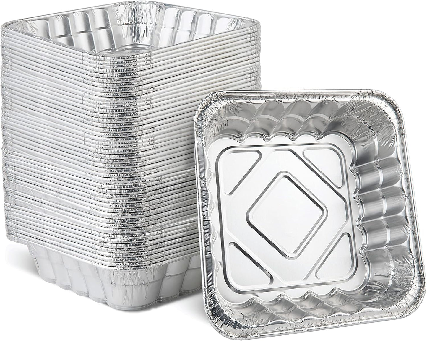Plasticpro Disposable 10ft' X 10ft' Aluminum Baking Pans Pack of 50