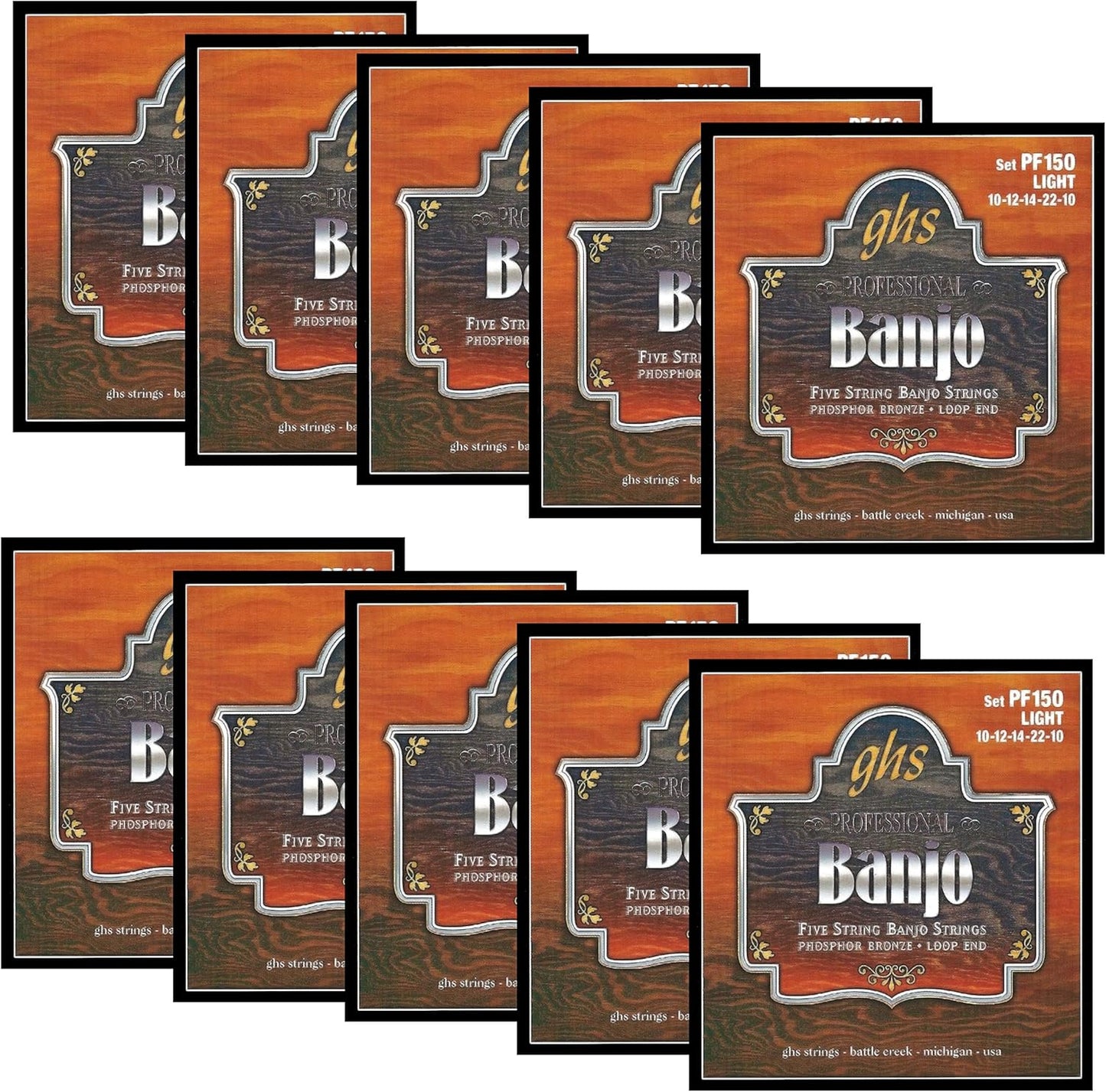 GHS Strings PF150 10 PACK Light 5-String Banjo Strings Review