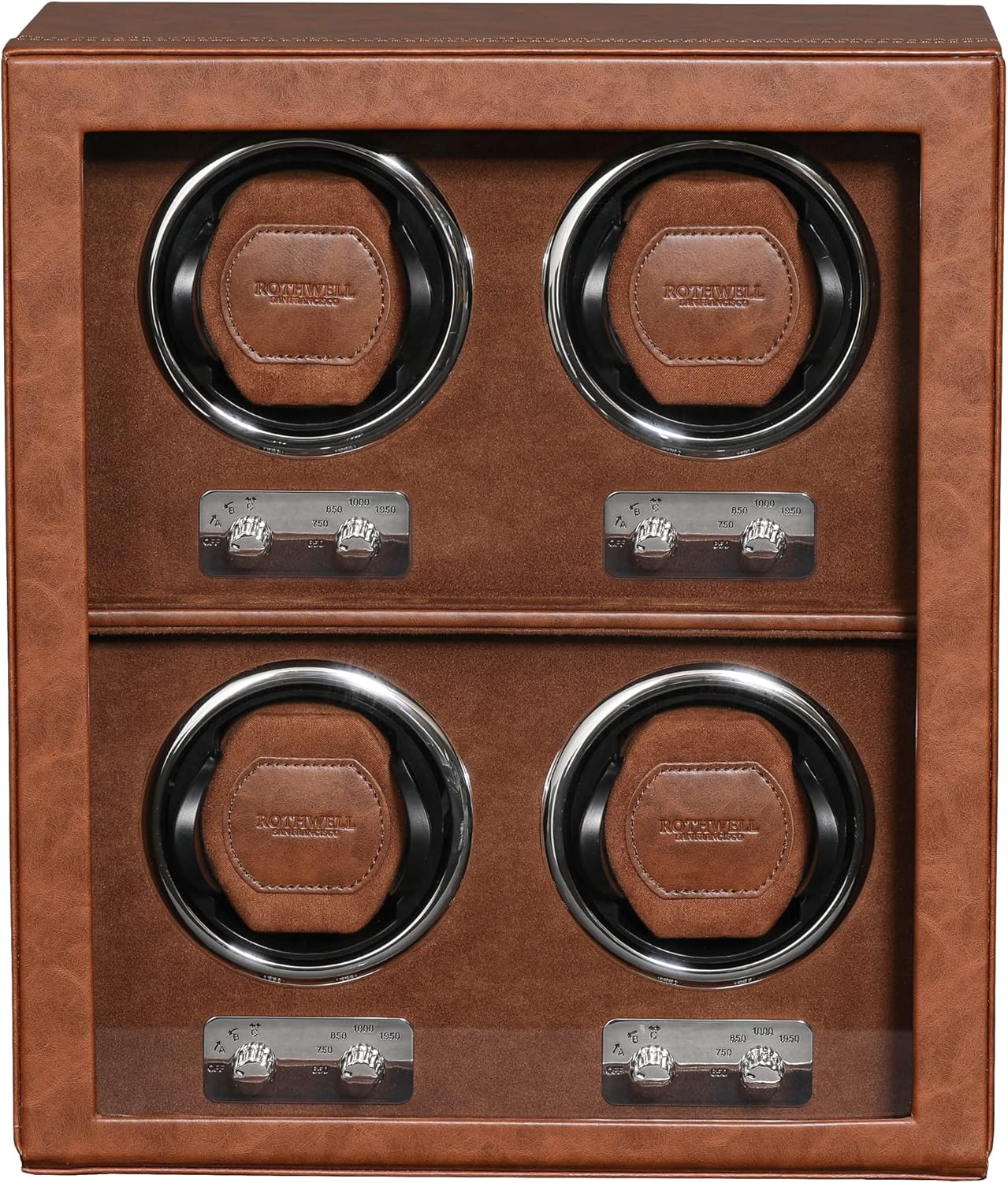 ROTHWELL 4 Watch Winder - Quiet Motor, Precision Rotation