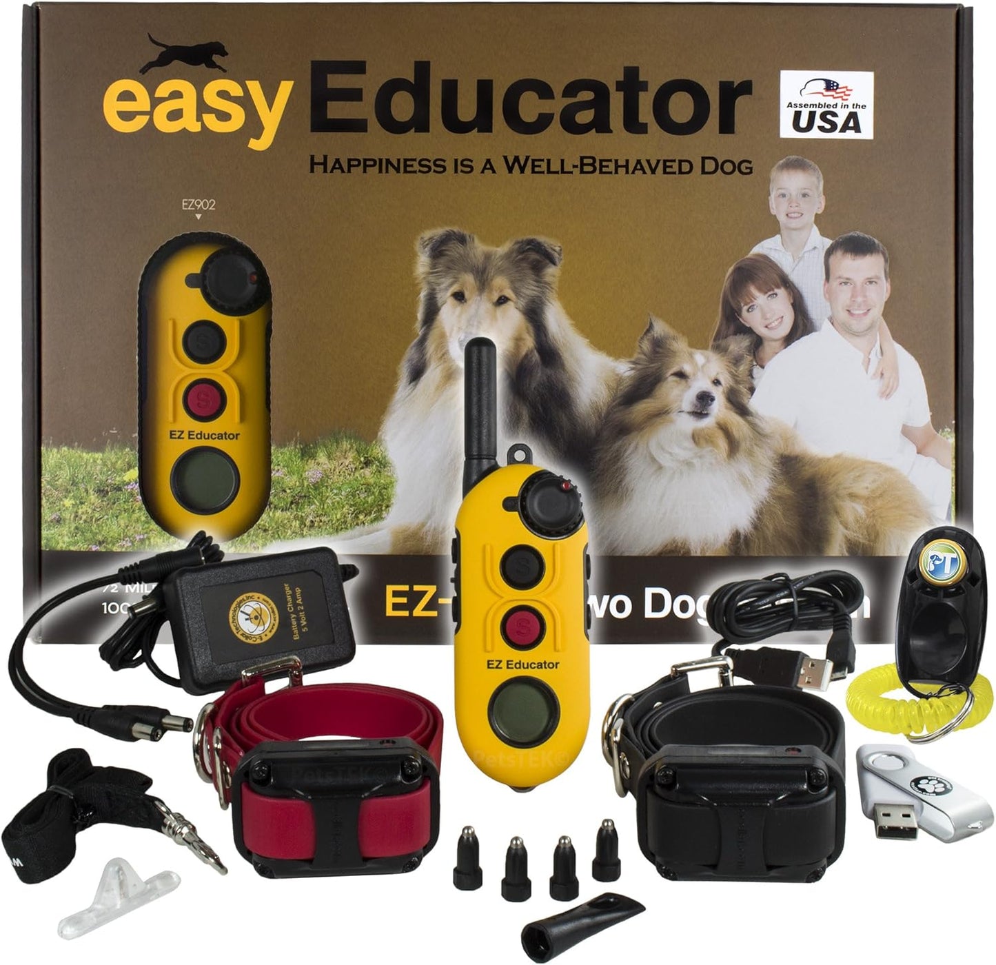 E-Collar Educator EZ-902 Waterproof Trainer with Clicker Bundle