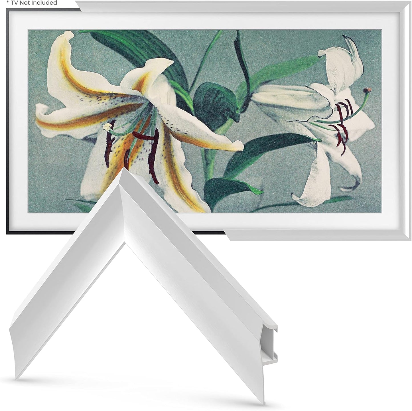 Pure White Bezel for Samsung The Frame TV (65)