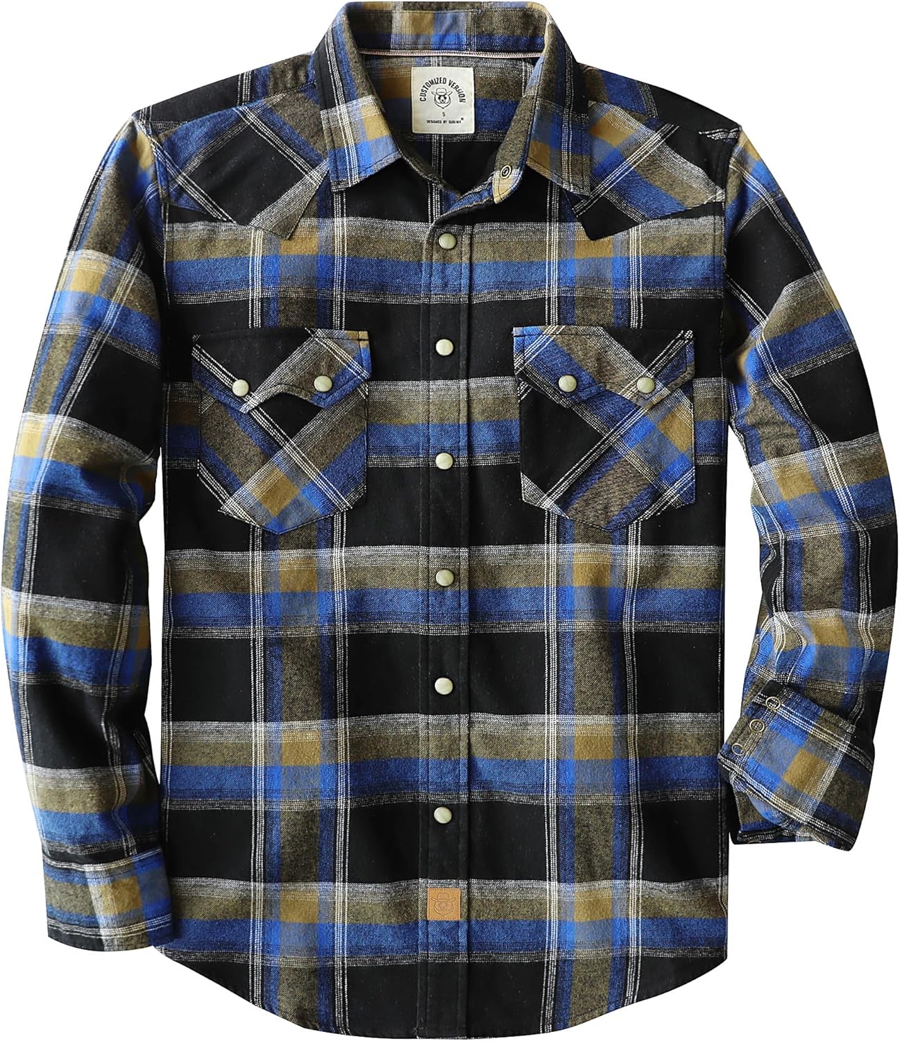 Dubinik Flannel Shirt for Men Long Sleeve Cozy Casual Wear