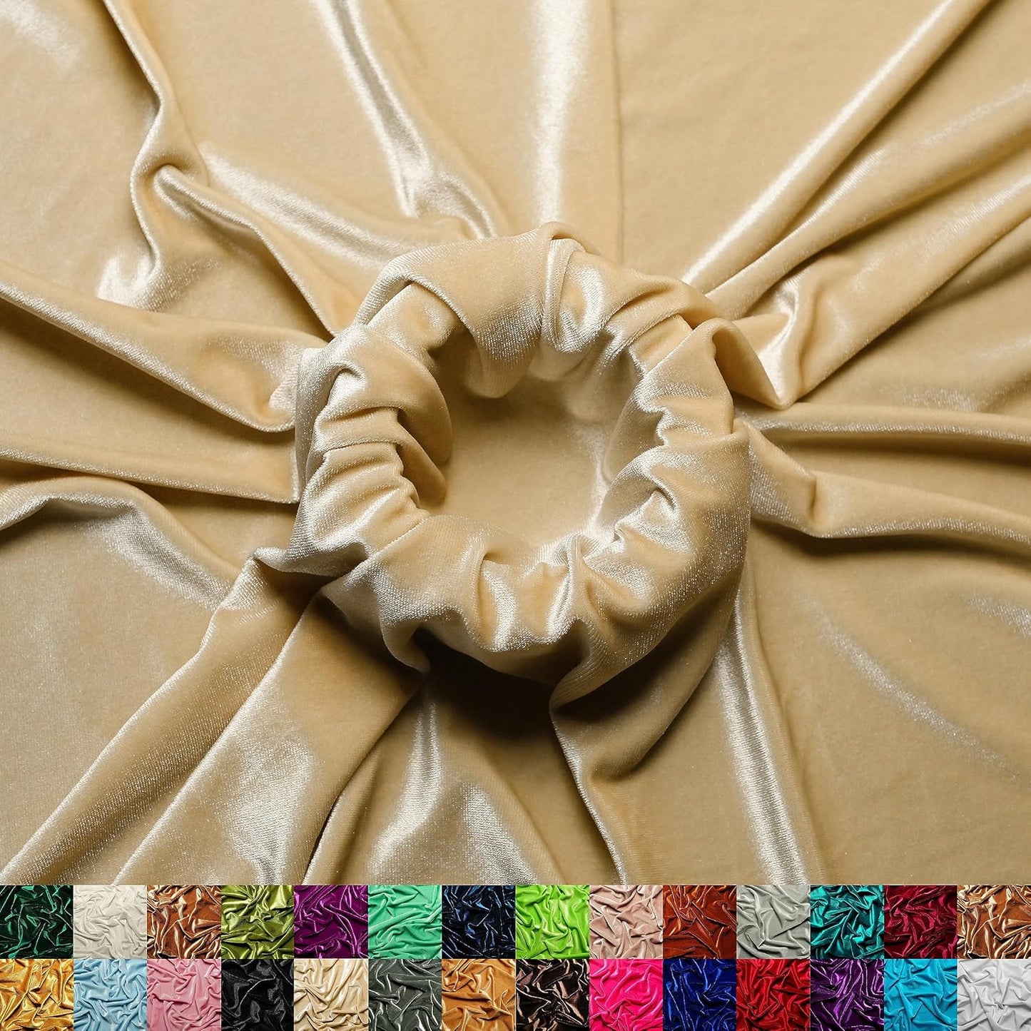 Stretch Velvet Fabric for Sewing Clothes and Crafts - 60in Wide