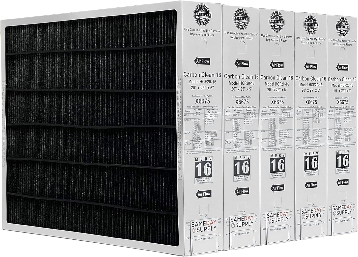 Lennox Healthy Climate X6675 MERV 16 Filter Bundle with Magnet