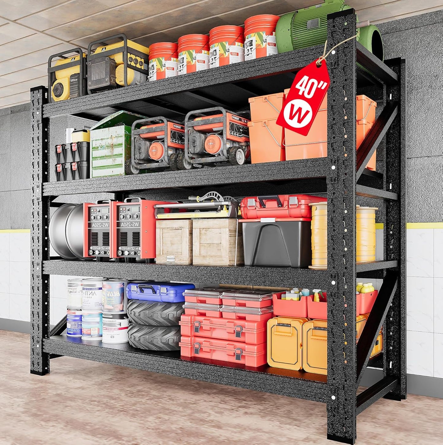 2000LBS Heavy Duty Garage Shelving Units for Ultimate Storage