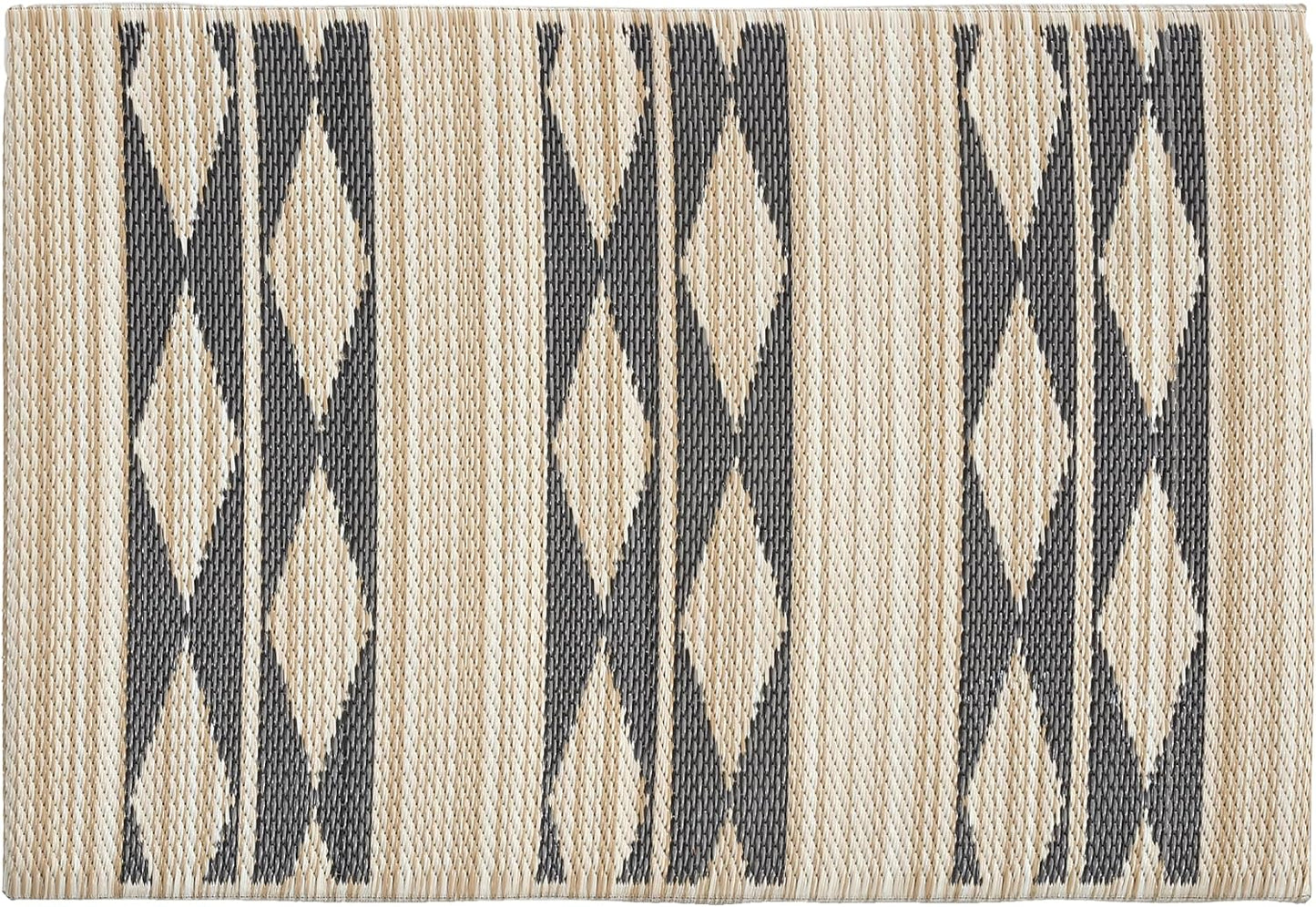 Fab Habitat Striped Non Slip Doormat - Durable & Eco-Friendly