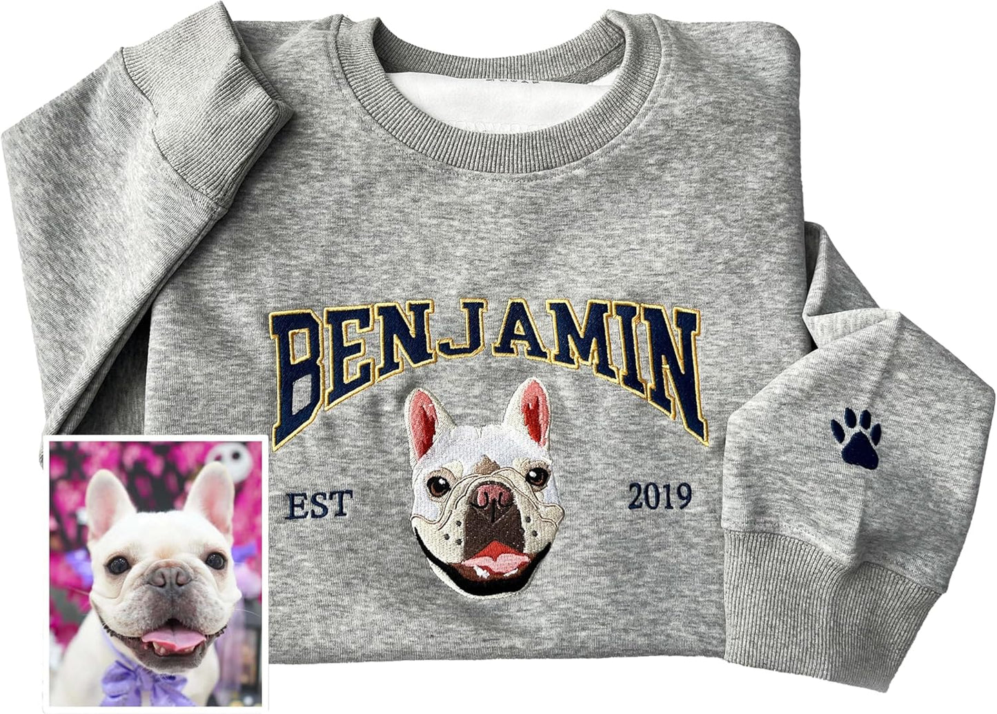 Personalized Dog Mom Sweatshirt, Fur Mama Gift