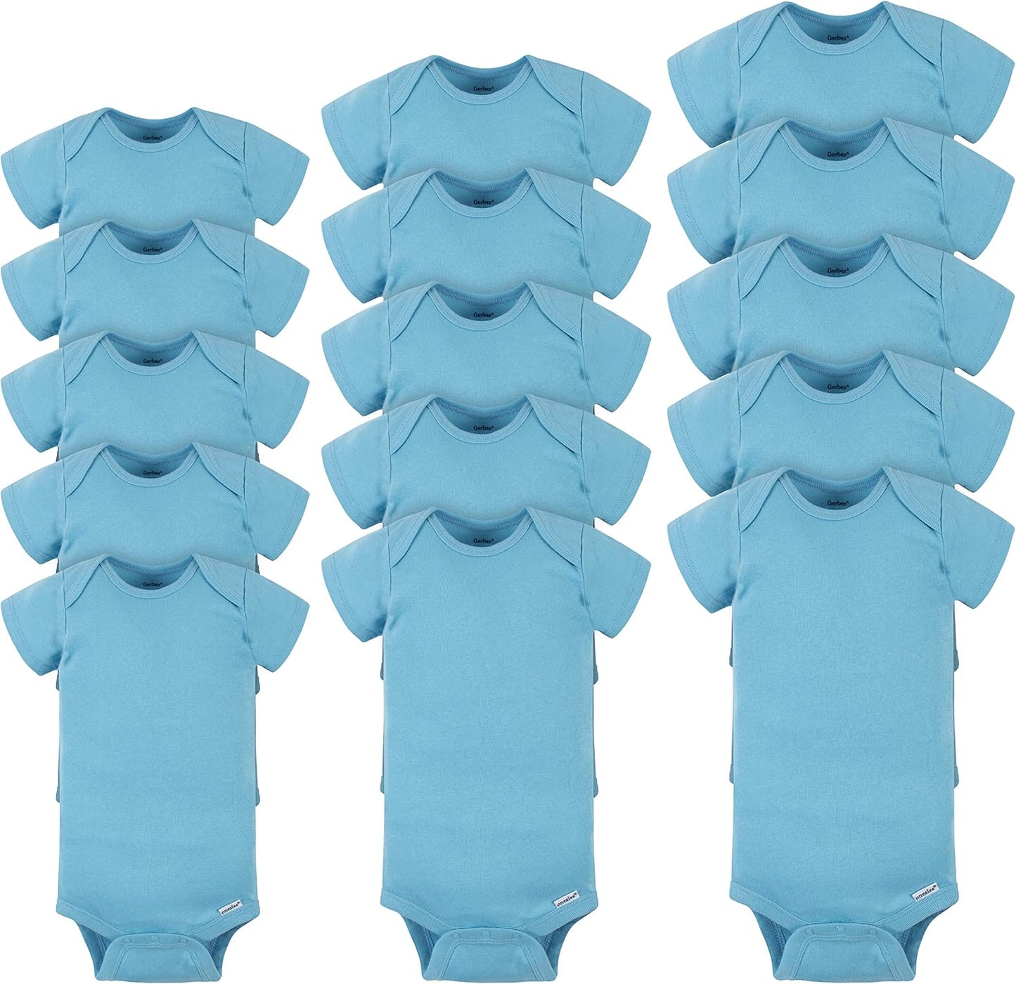 Gerber Unisex Baby 15 Piece Onesies Bodysuit Multi Size Pack