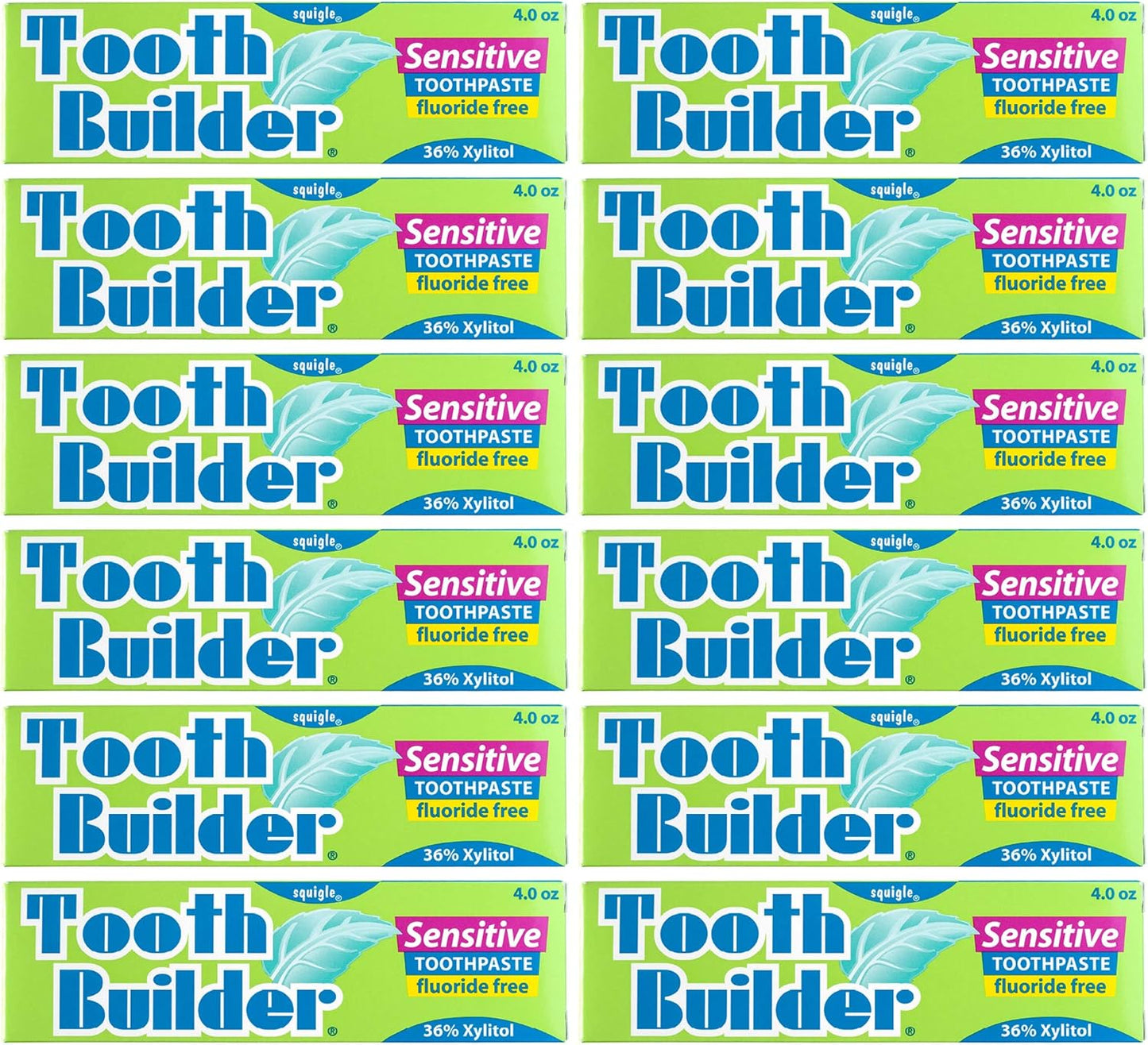 Squigle Tooth Builder SLS Free Toothpaste for Sensitive Teeth