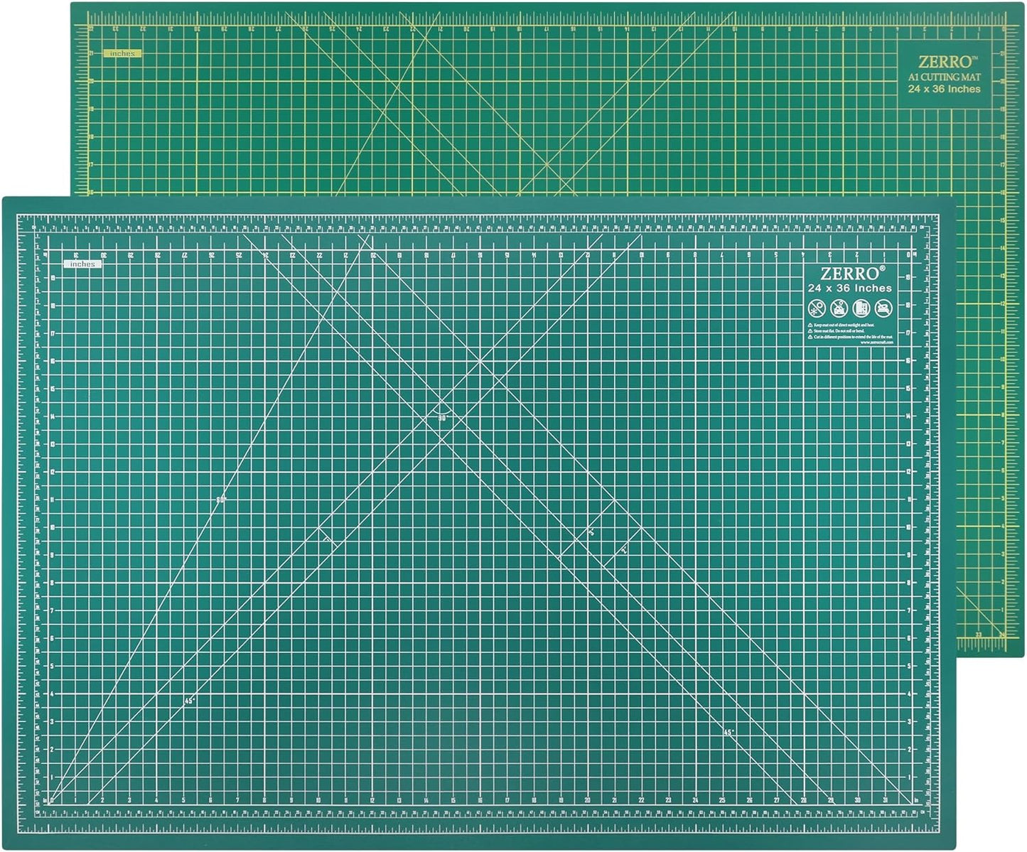 ZERRO Self Healing Cutting Mat 24in x 36in for Crafting Projects