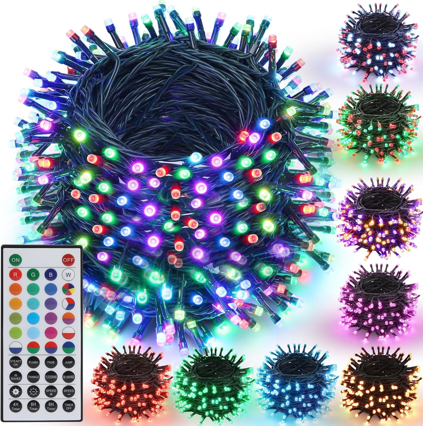 Joomer Color Changing Christmas String Lights for Festive Decor