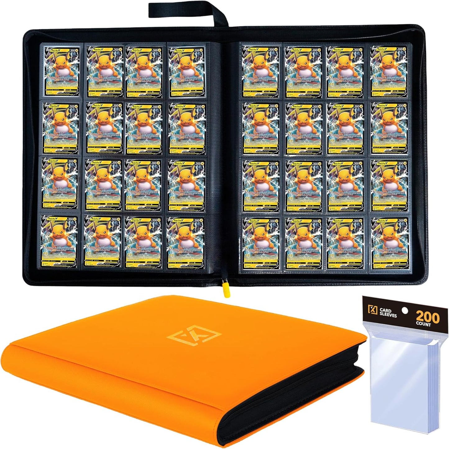 X PRO 1000+ Card Binder with 200 Sleeves for TCG & MTG