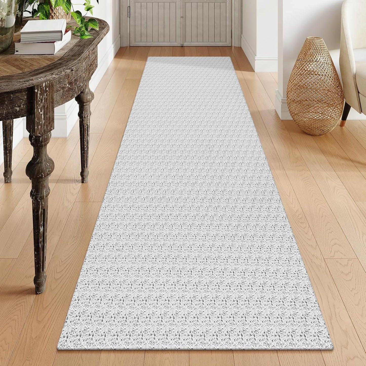 Collive Long Runners Rug for Hallways 2.6x8 Non-Slip Design