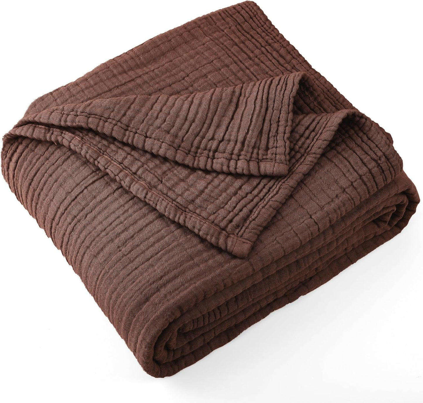 100% Cotton Muslin Throw Blanket for All Seasons Comfort
