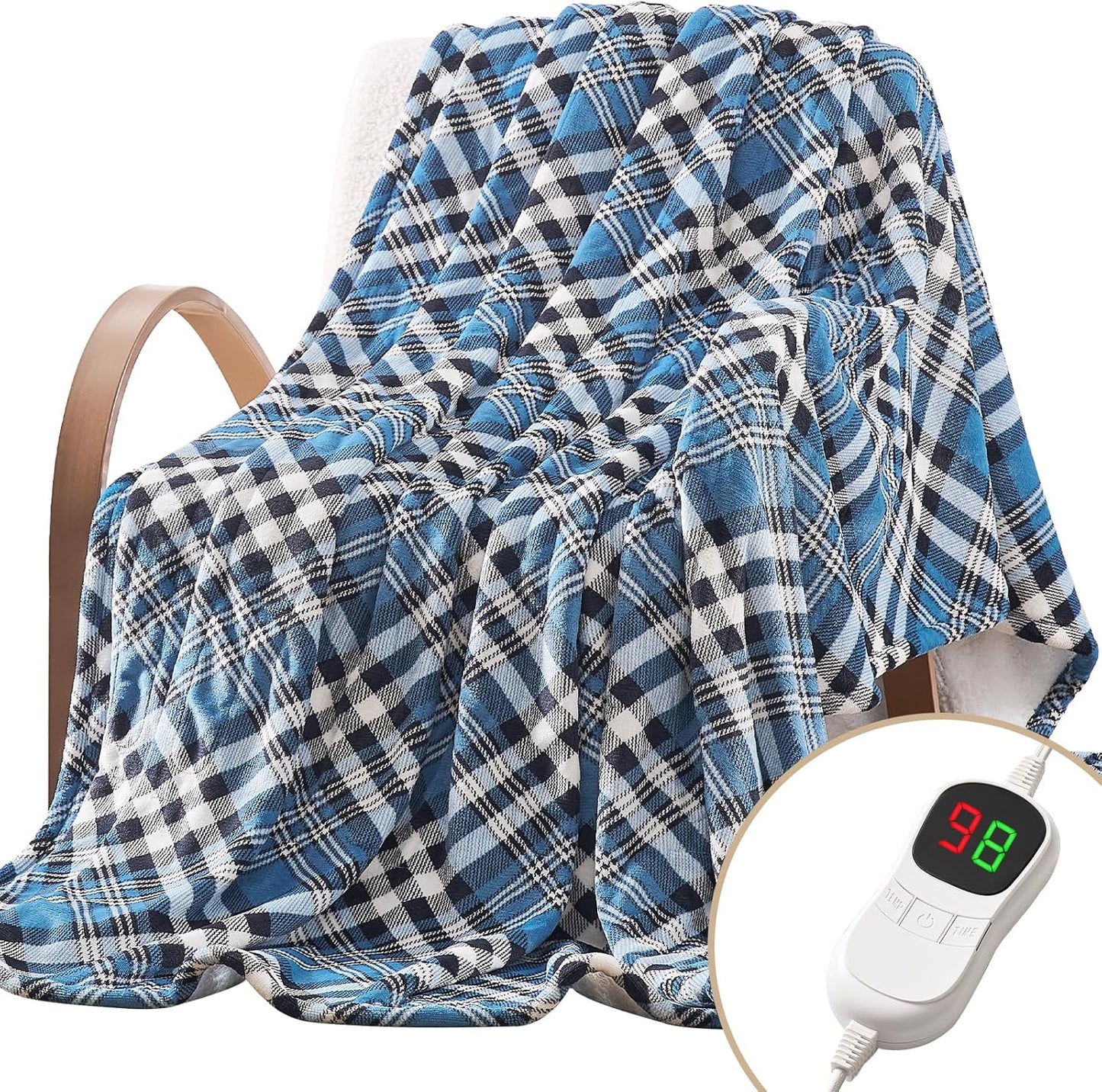 HomeMate Electric Blanket Heated Full Size for Cozy Comfort