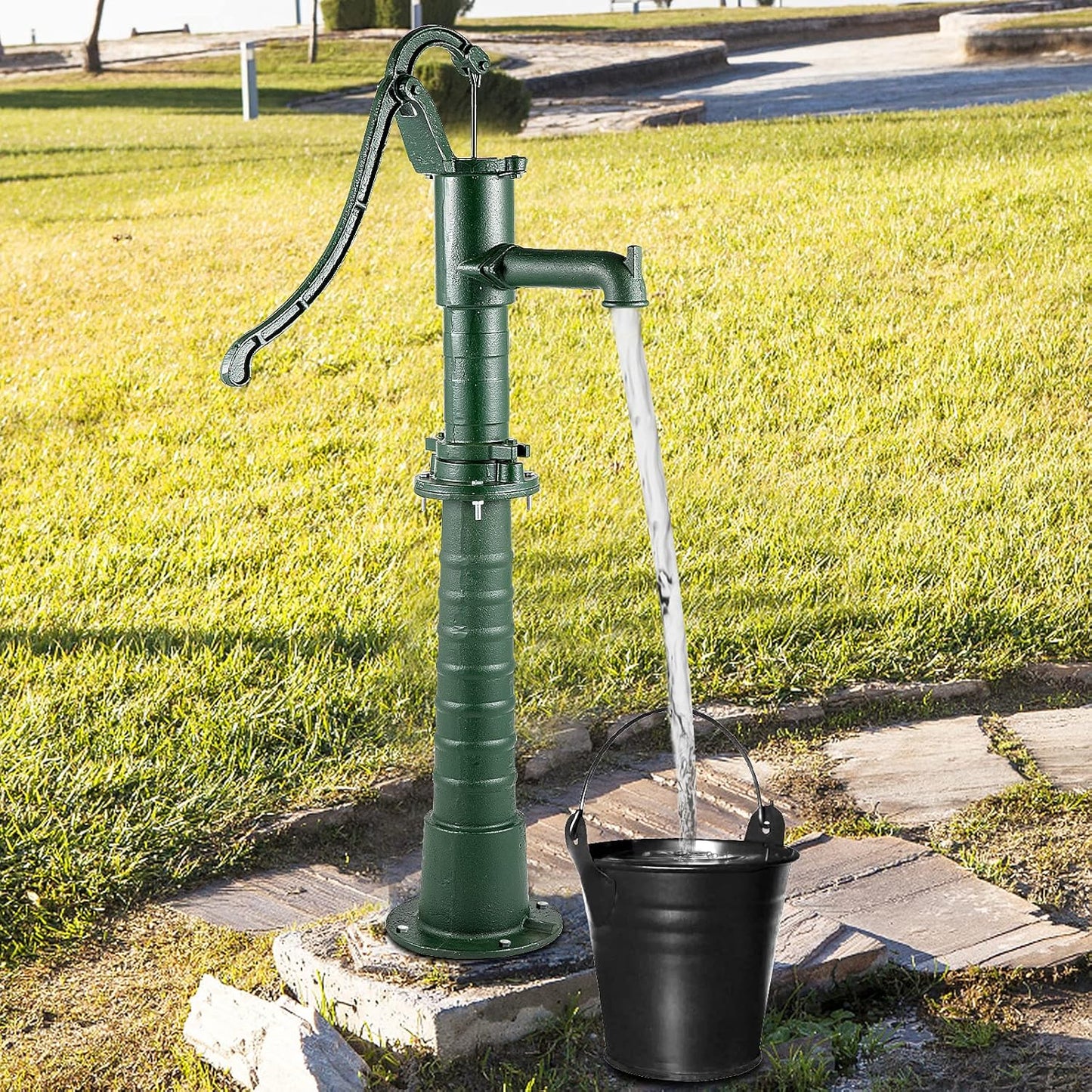VEVOR Cast Iron Hand Water Pump for Vintage Garden & Farm Use