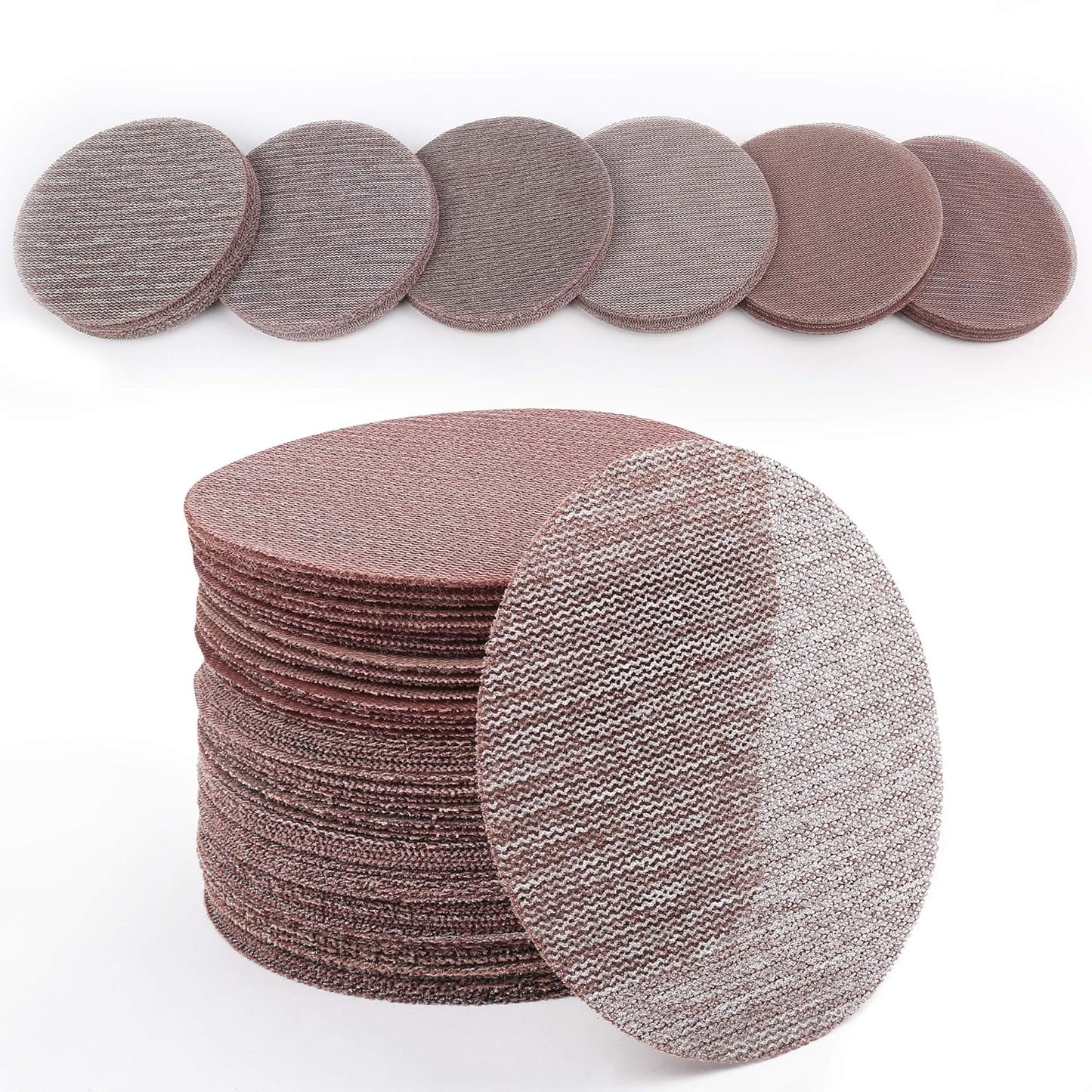 LotFancy 5 Inch Sanding Discs - Premium Grit Assortment