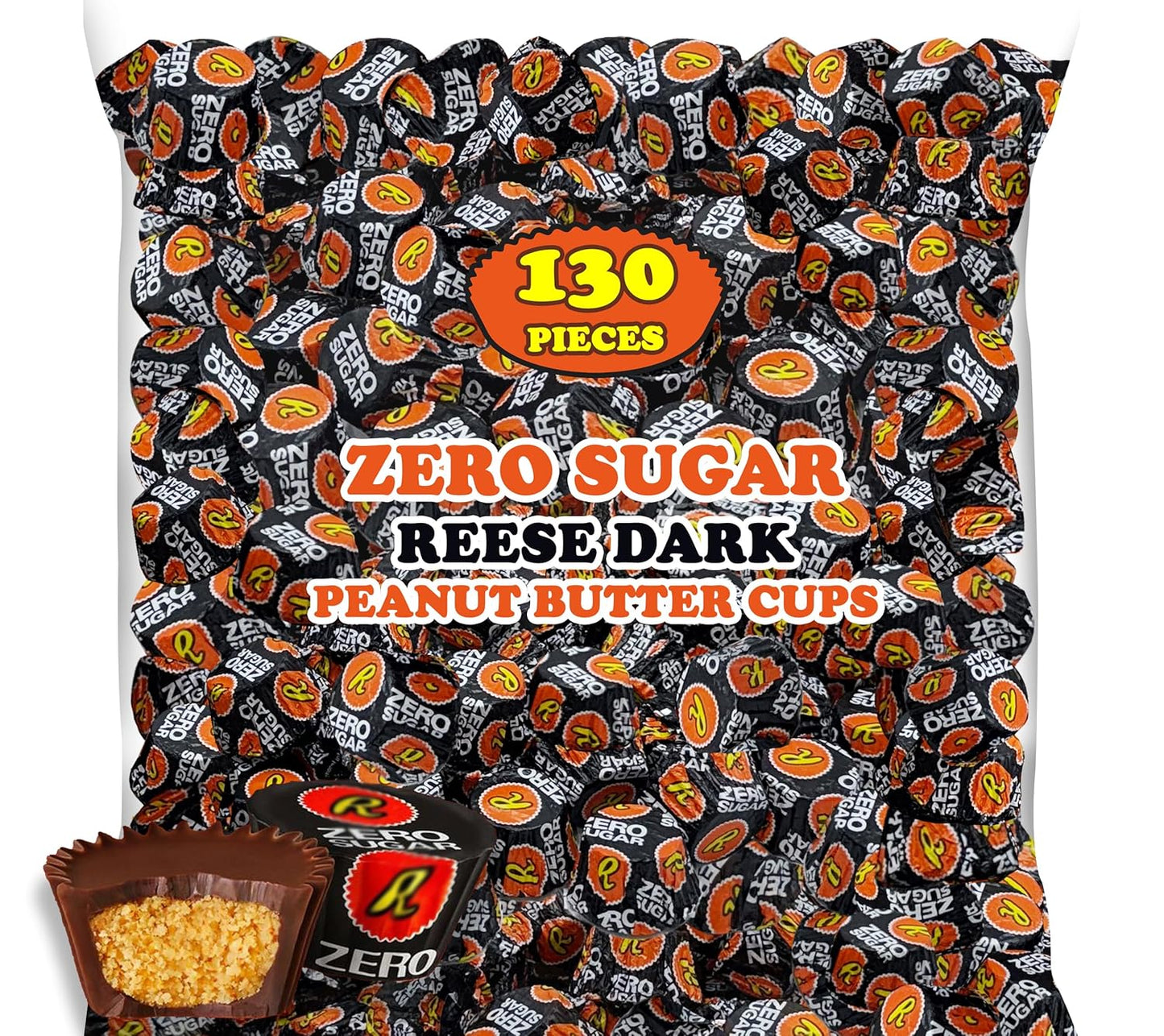 Zero Sugar Dark Chocolate Peanut Butter Cups for Holiday Treats