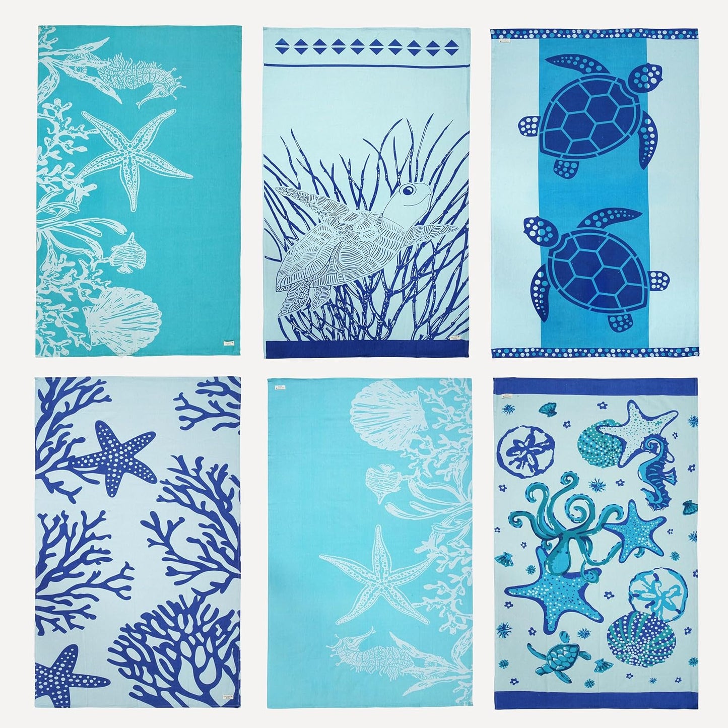 Oversized Beach Towels 6 Pack for Adults - Quick Dry & Stylish