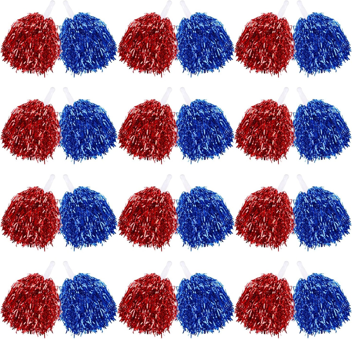 60 Pcs Cheerleading Pom Poms Bulk for Kids and Adults Sports