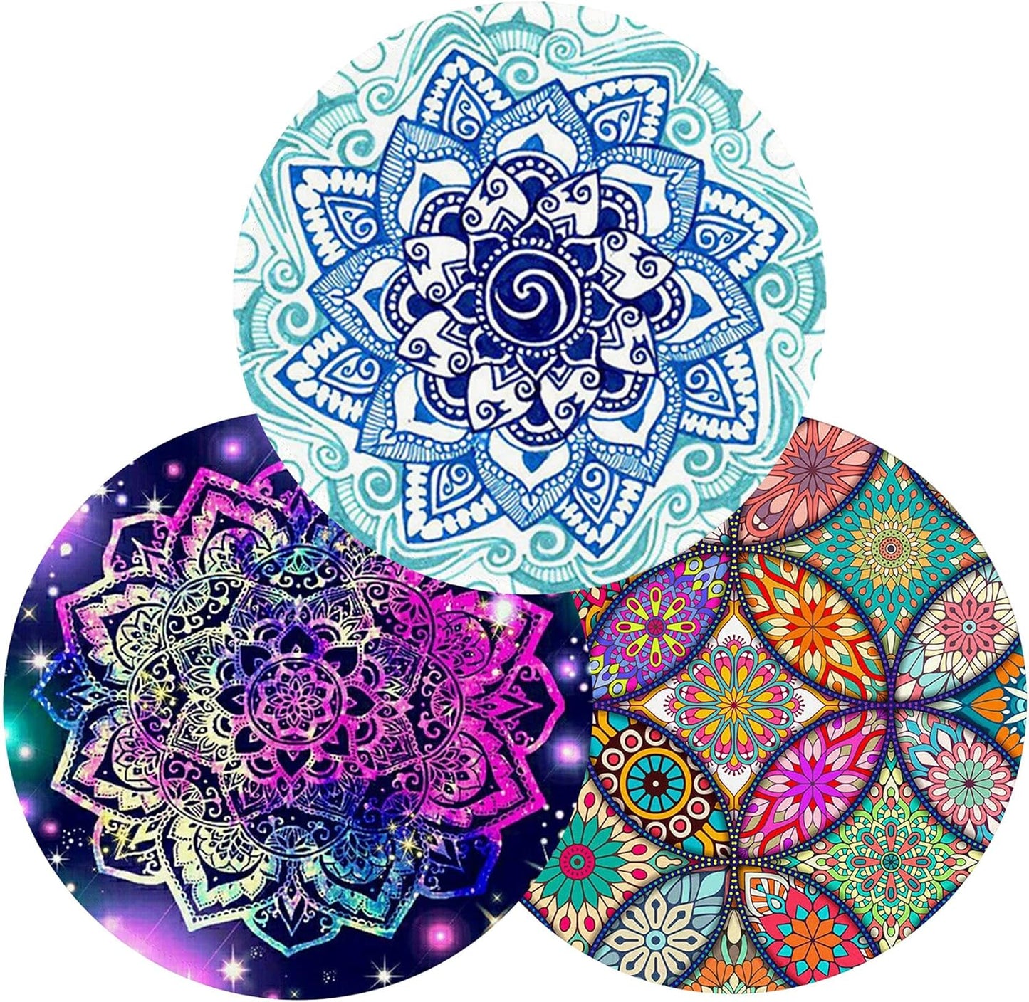 Cute Mandala Mouse Pad Set by Leshiry - Enhanced Productivity