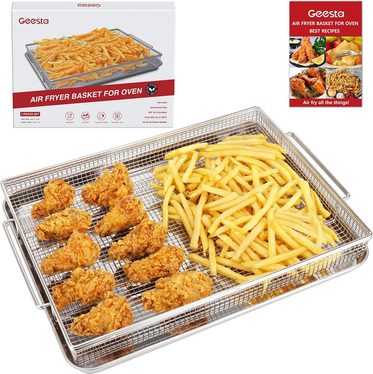 Geesta Nonstick Air Fryer Basket: Crispy & Healthy!