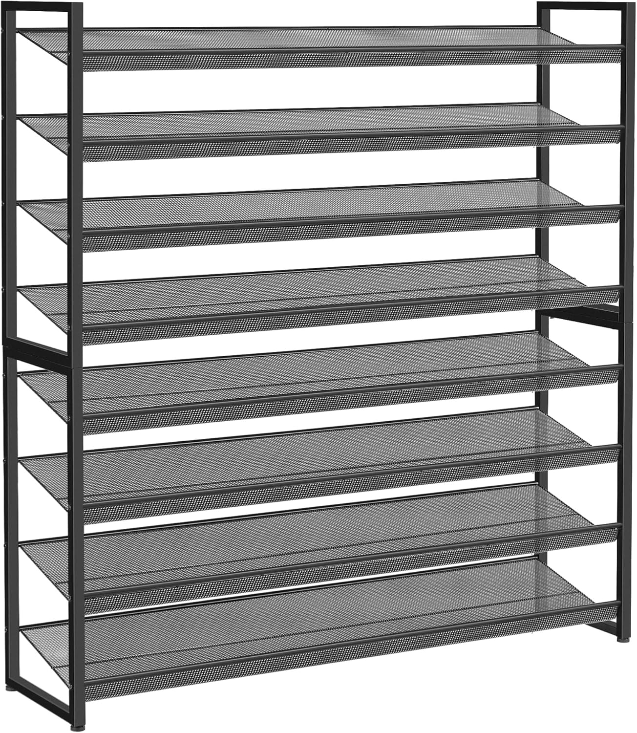 Shoe Rack with 8-Tier Design Holds Up to 50 Pairs of Shoes