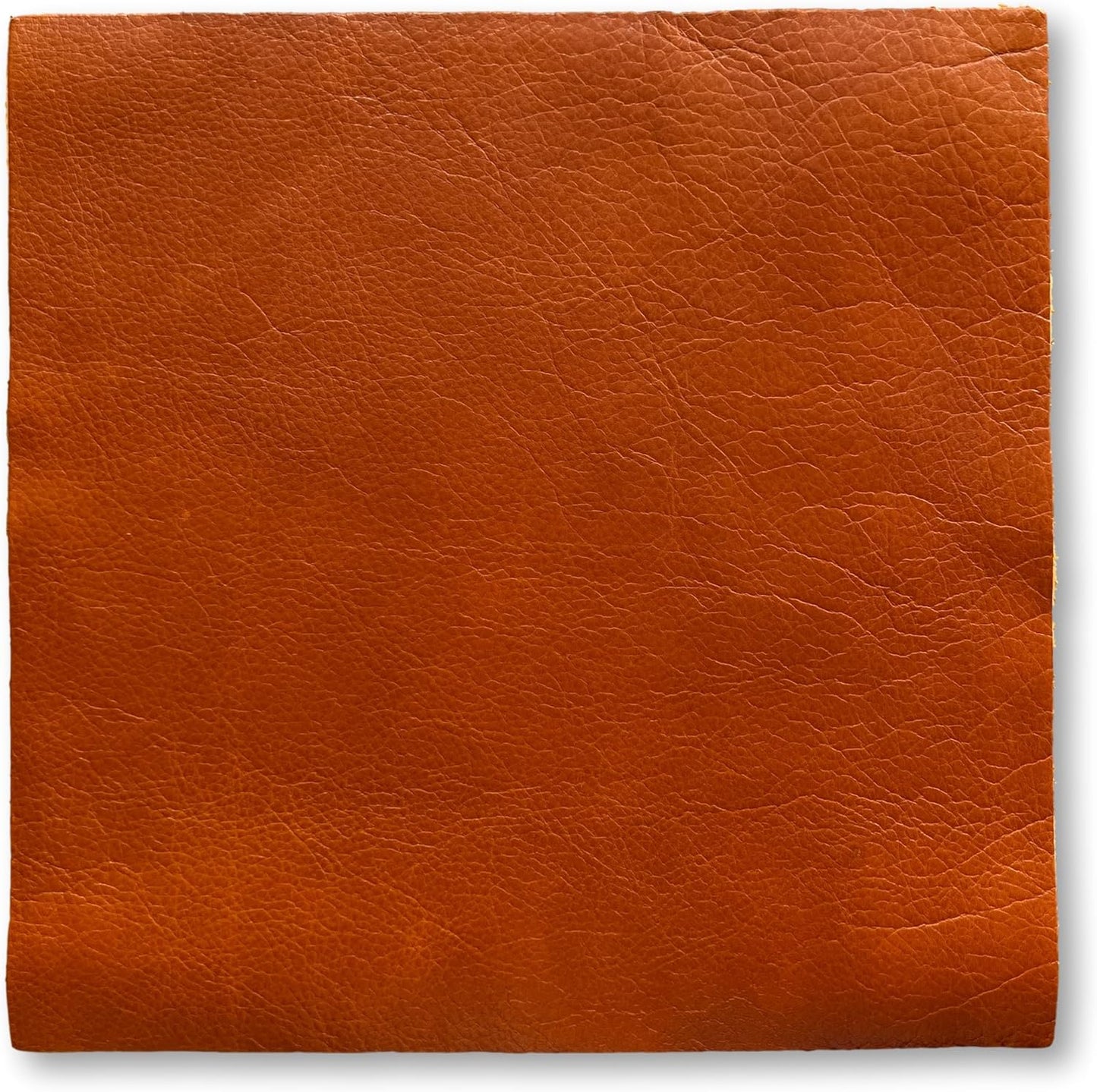 Natural Grain Cow Leather Pre-Cut Squares for Crafting Projects