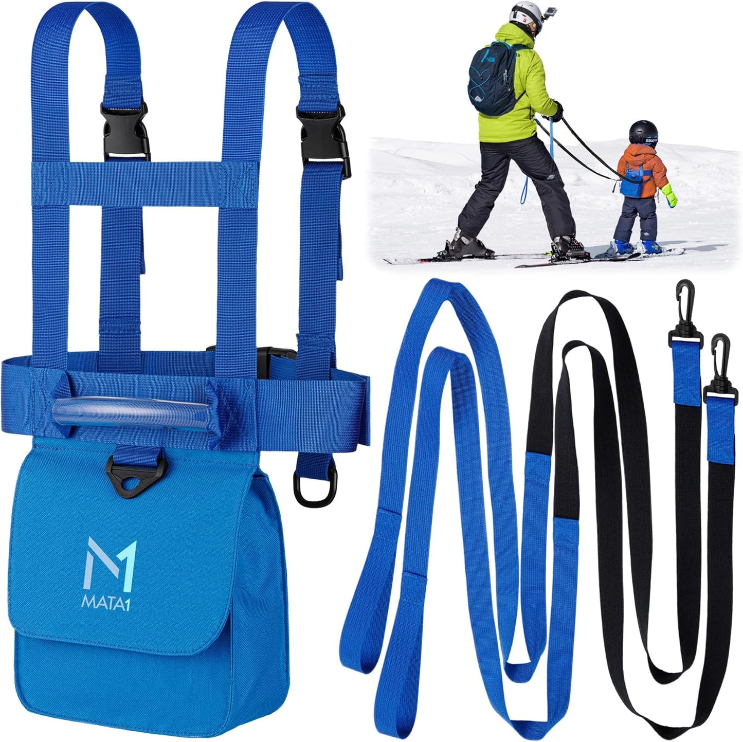 Kid's Ski & Snowboard Harness - Easy Lift Handle - Training Backpack